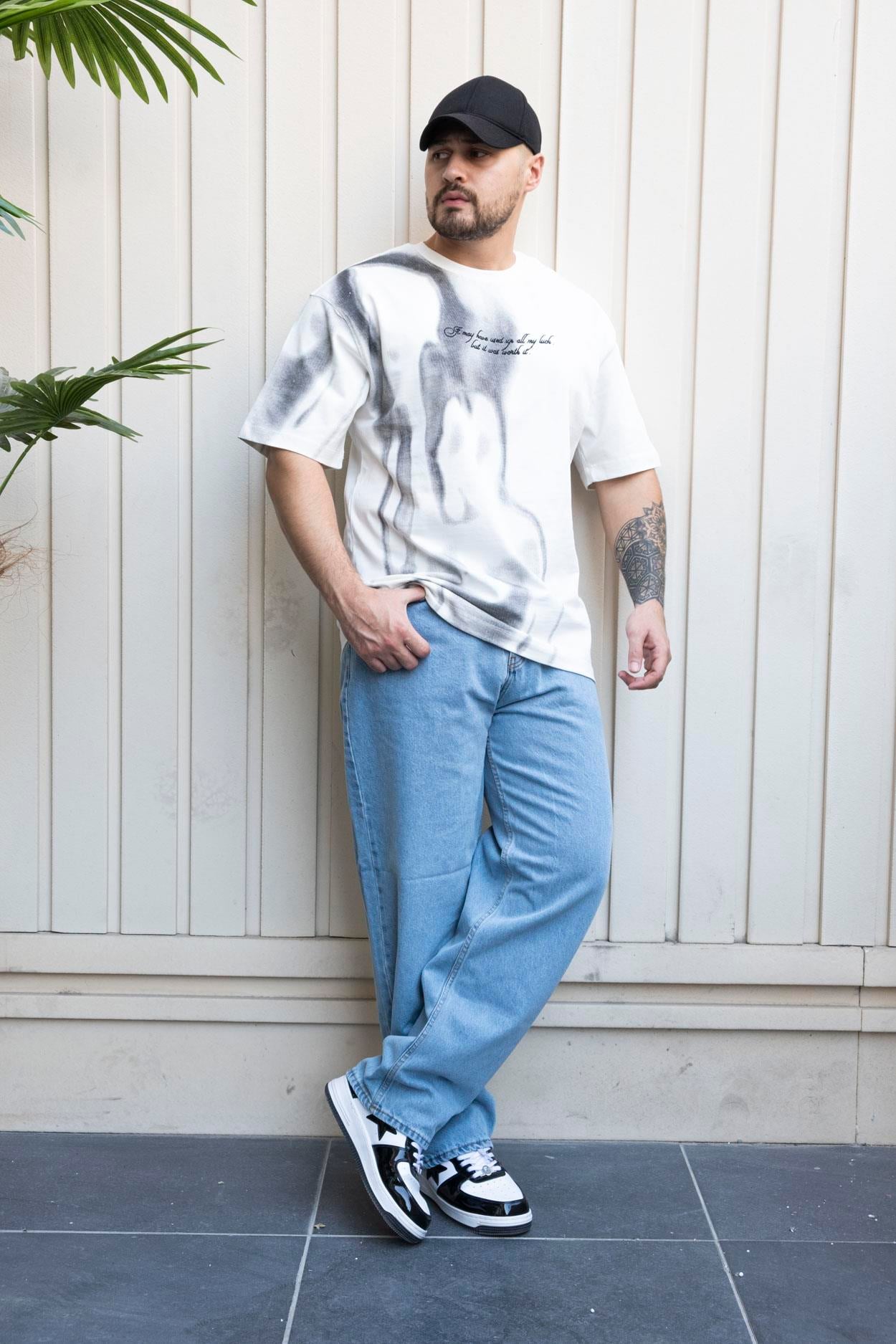 Baskılı Oversize T-Shirt (YTB06)