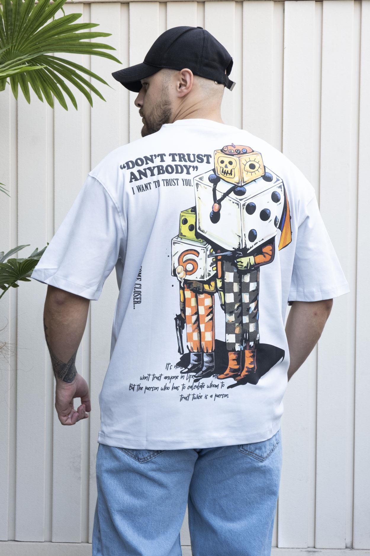 Baskılı Oversize T-Shirt (YTG03)