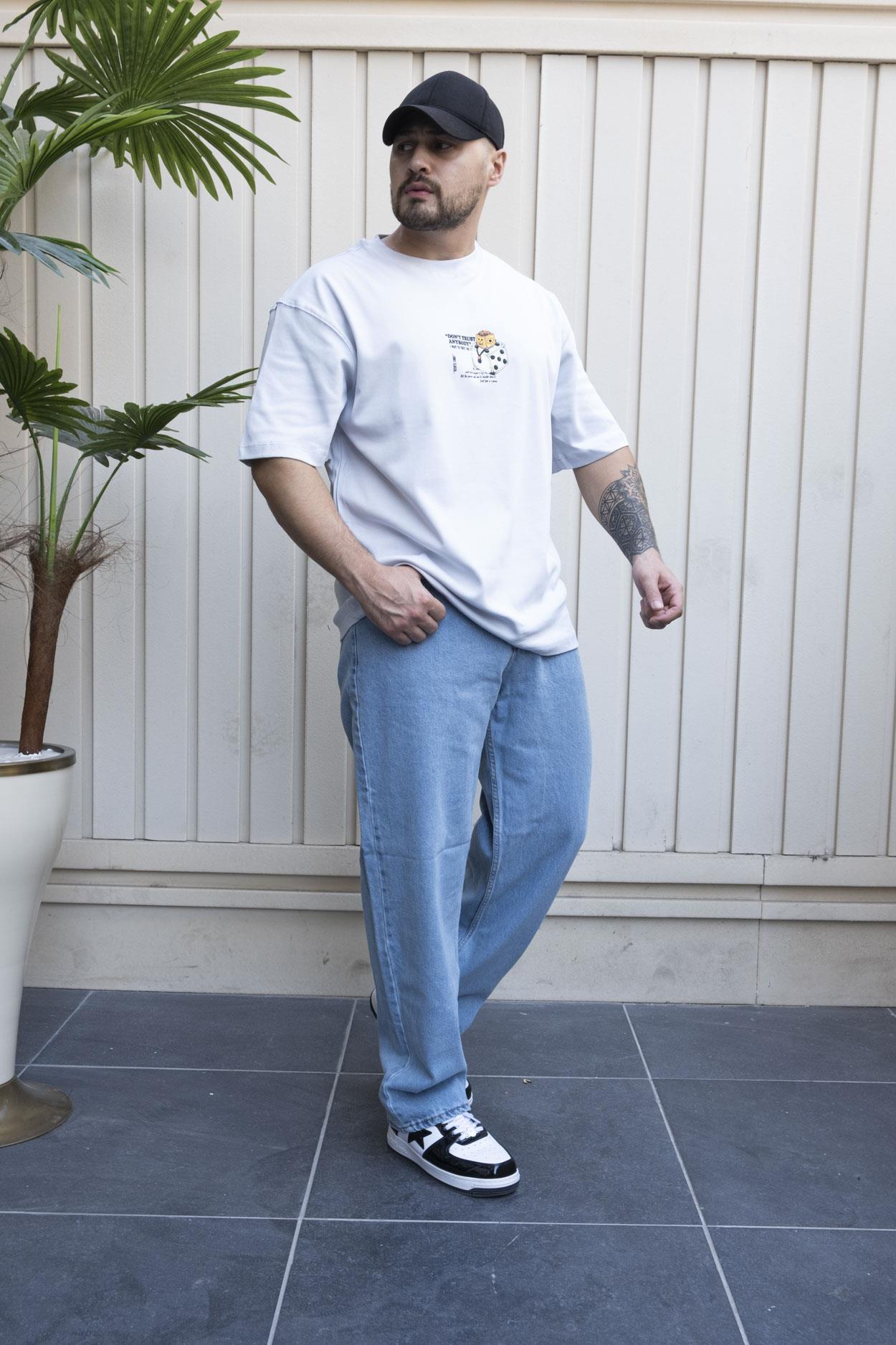 Baskılı Oversize T-Shirt (YTG03)
