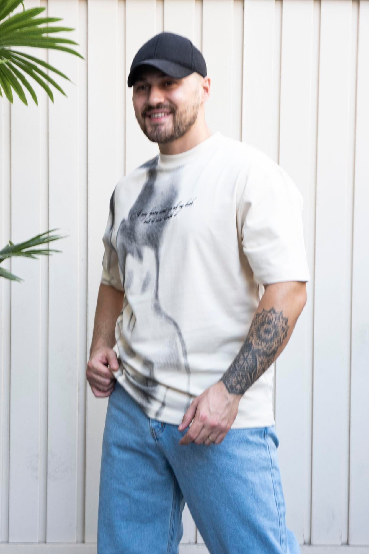 Baskılı Oversize T-Shirt (YTK06)