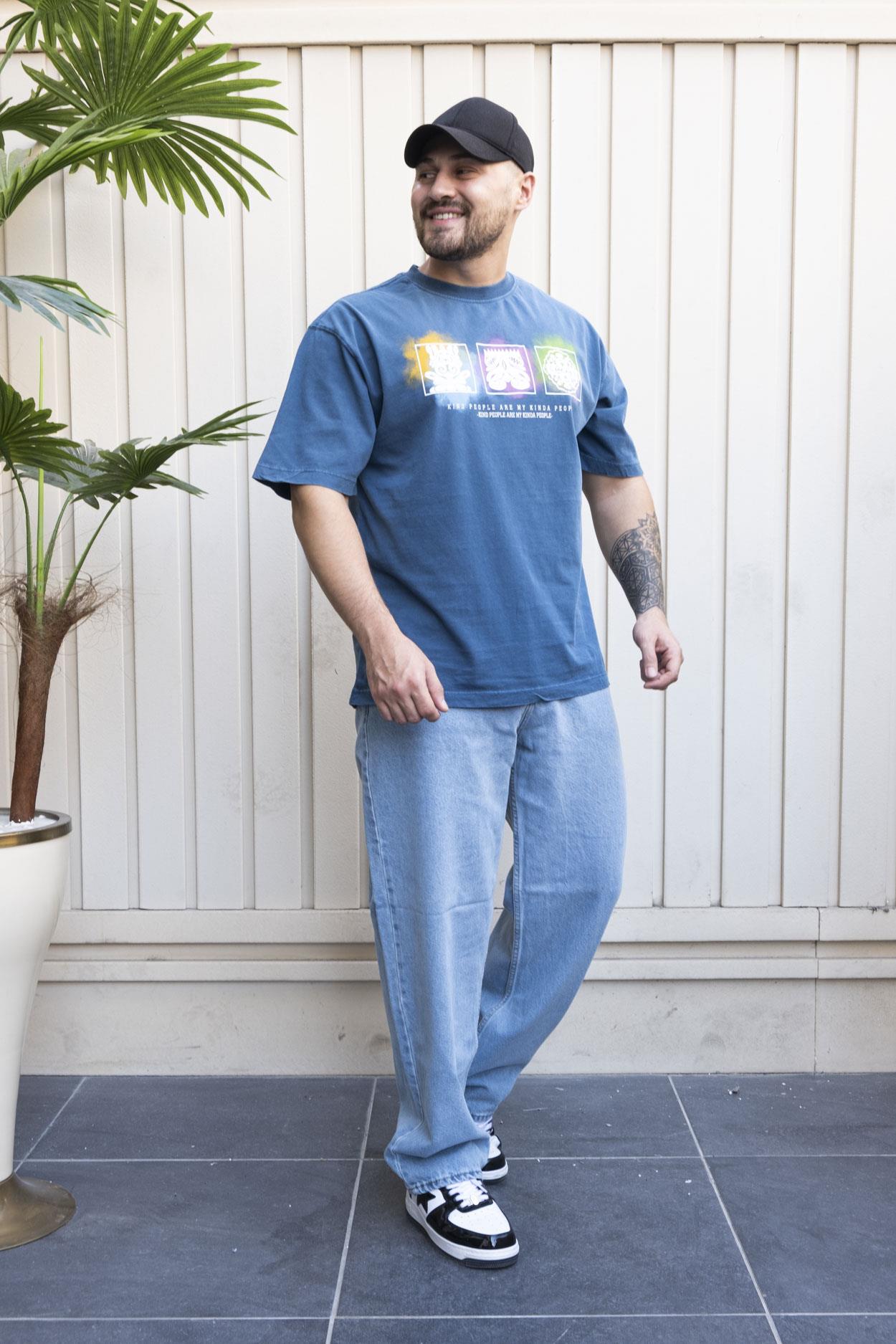 Baskılı Oversize T-Shirt (YTM08)