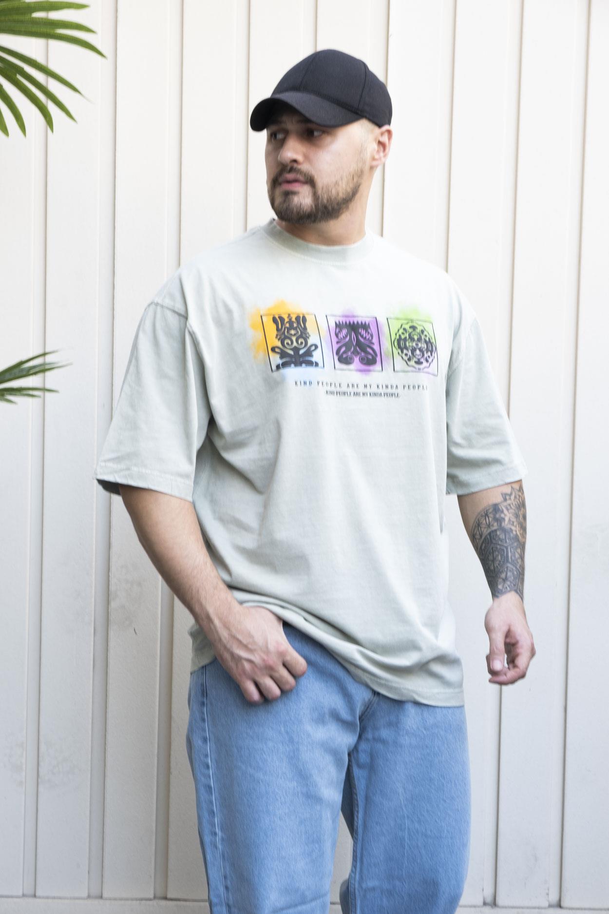 Baskılı Oversize T-Shirt (YTY08)