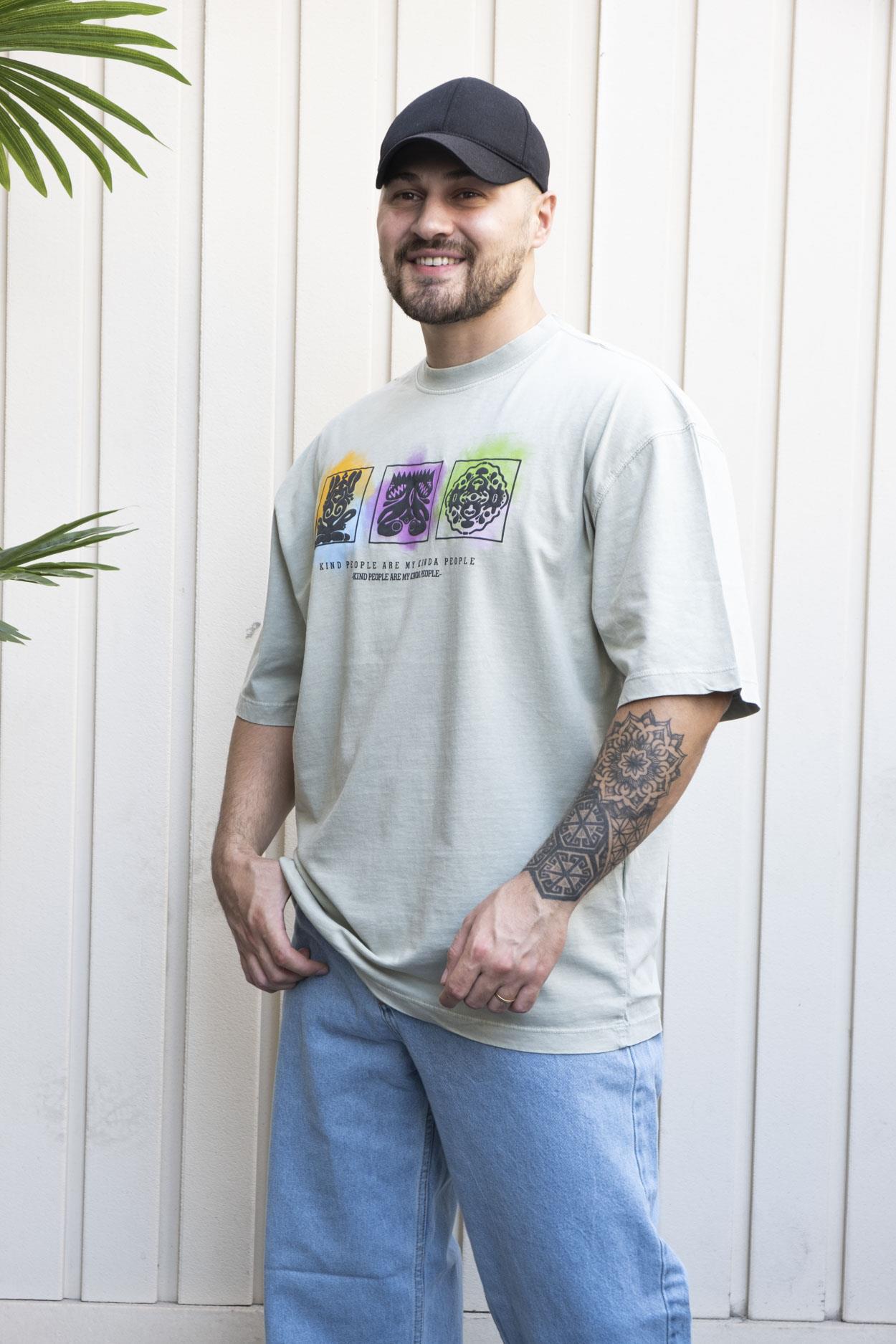 Baskılı Oversize T-Shirt (YTY08)