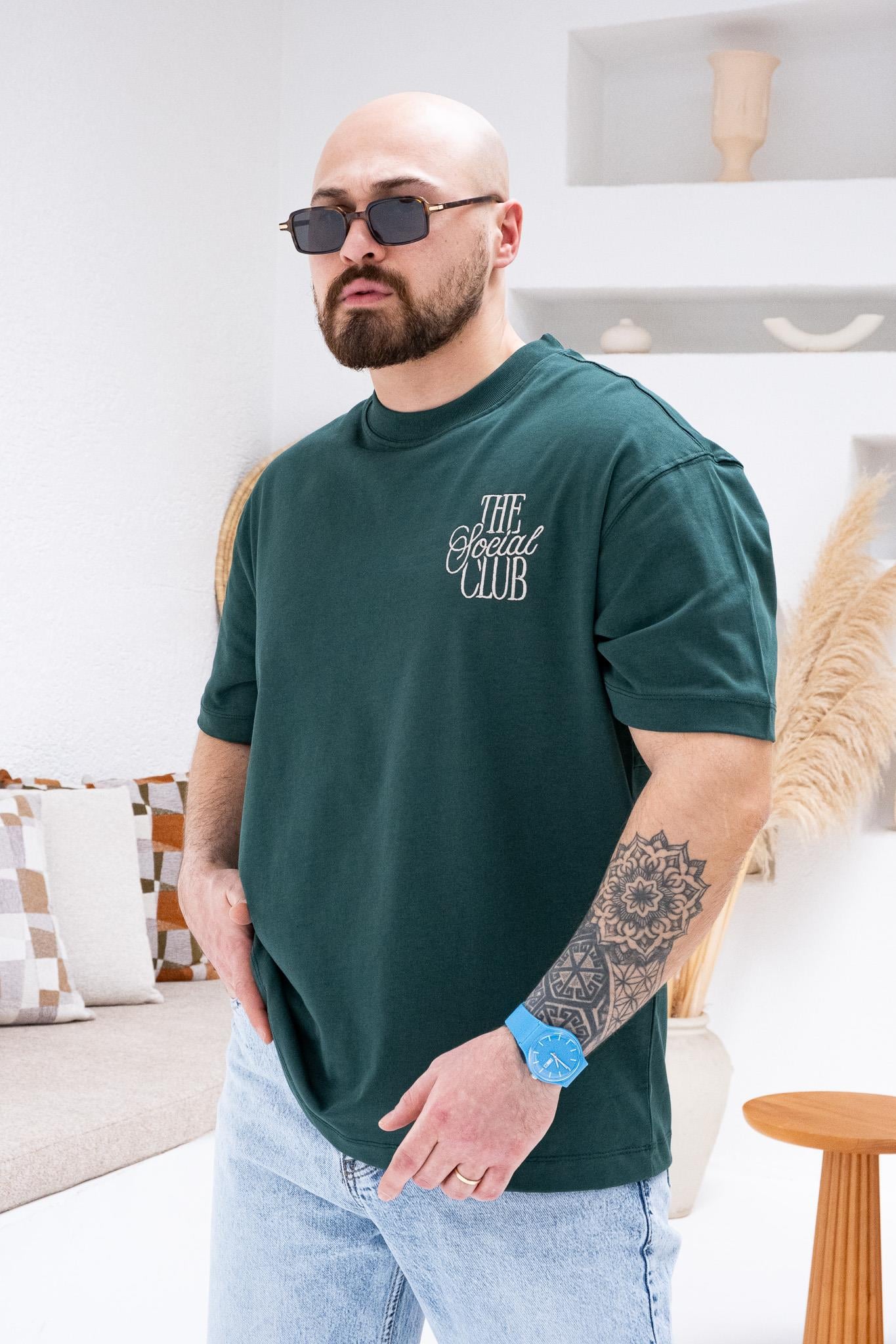 Baskılı Ve Nakışlı Oversize T-Shirt (TSY45)
