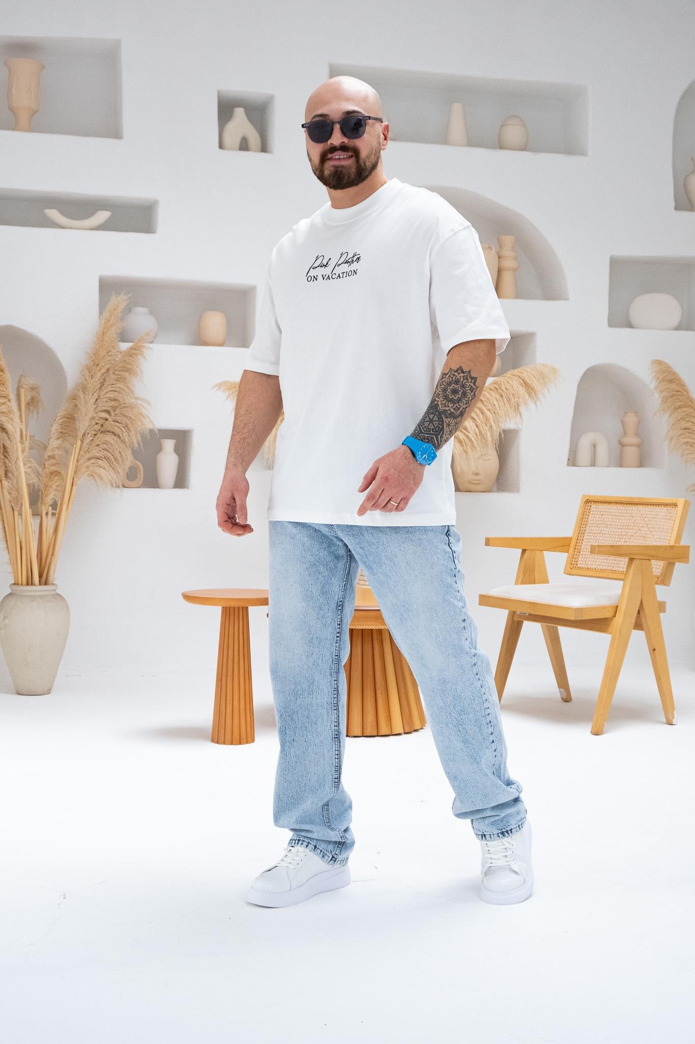 Baskılı Ve Nakışlı Oversize T-Shirt (TSB46)