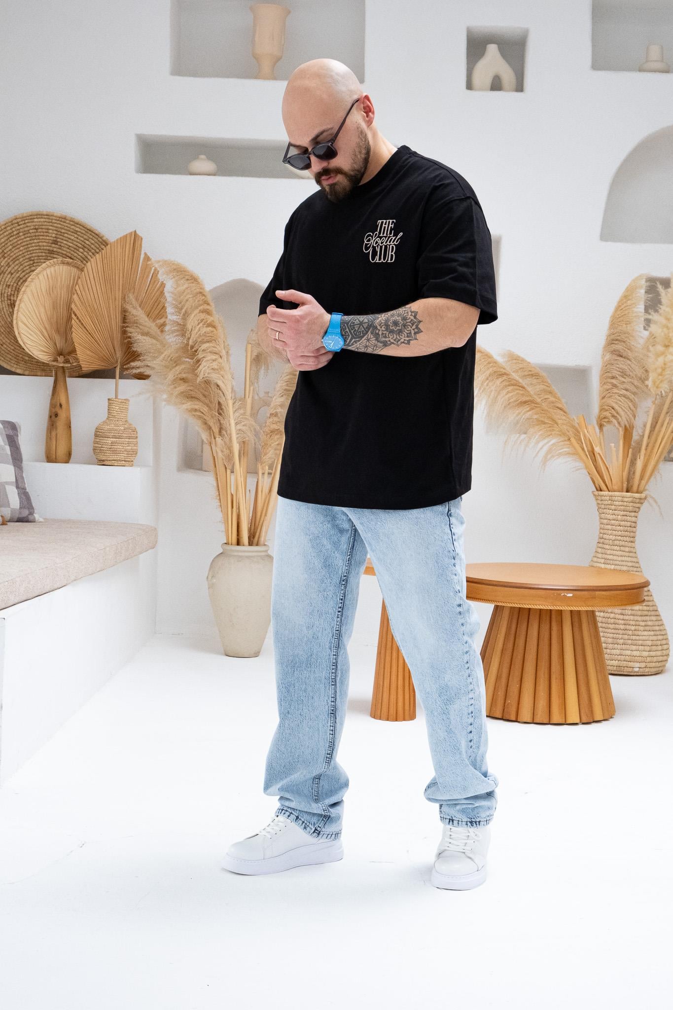 Baskılı Ve Nakışlı Oversize T-Shirt (TSS45)