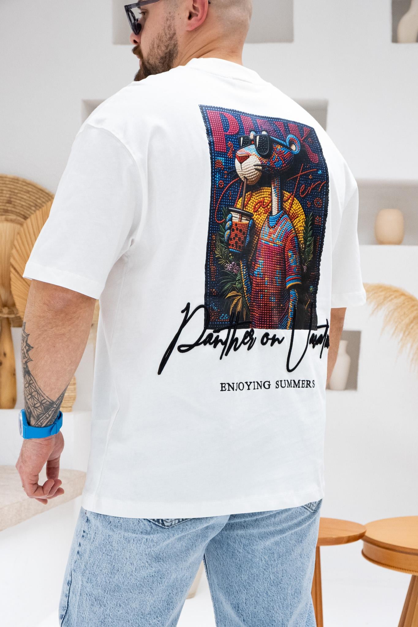 Baskılı Ve Nakışlı Oversize T-Shirt (TSB46)