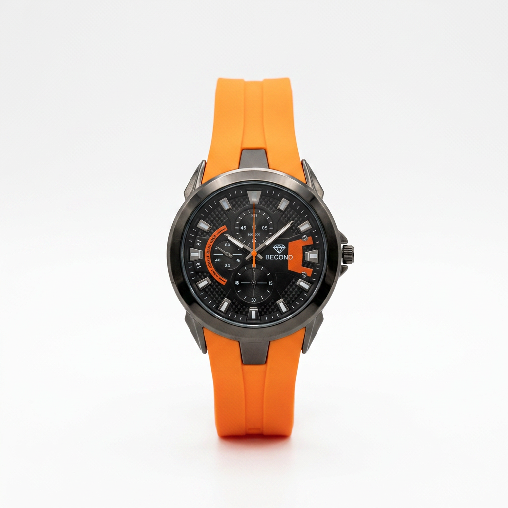 Beconq Nitro Silikon Kordon Sportif Erkek Kol Saati (103)