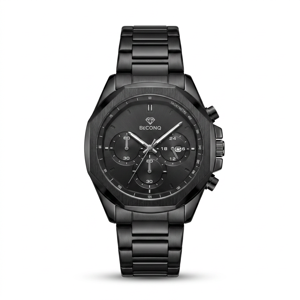 Beconq Vanguard Chronograph Steel Kordon Mens Kol Saati (88)