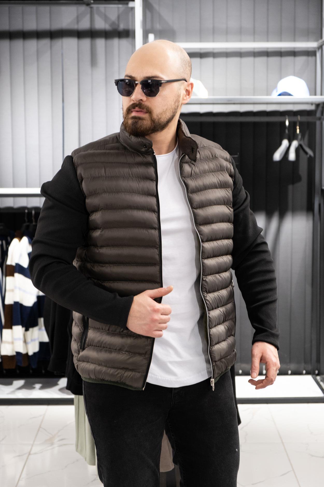 Çelik Dokuma Kol Detaylı Şişme Mont (MOY02)