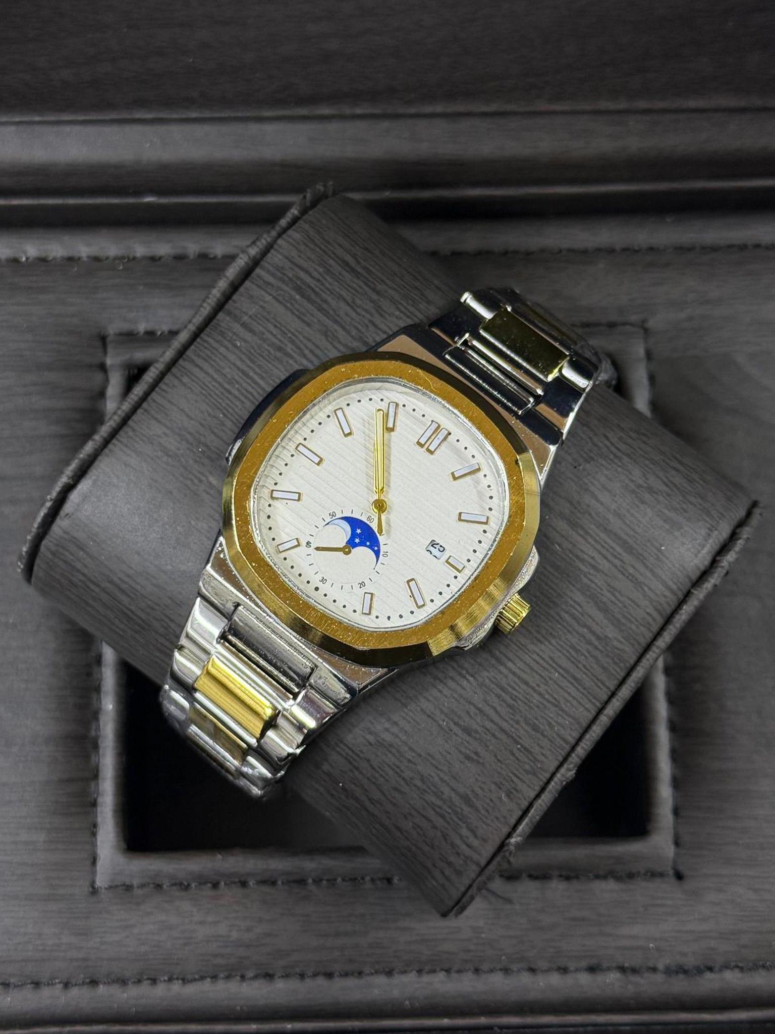 Çelik Kordon Lüks Erkek Kol Saati - Nautilus Serisi (44)