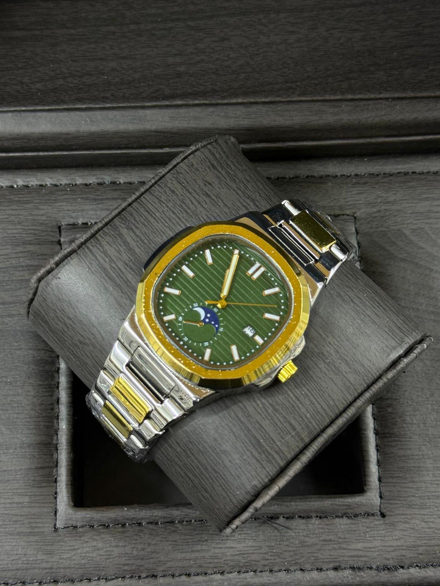 Çelik Kordon Lüks Erkek Kol Saati - Nautilus Serisi (42)