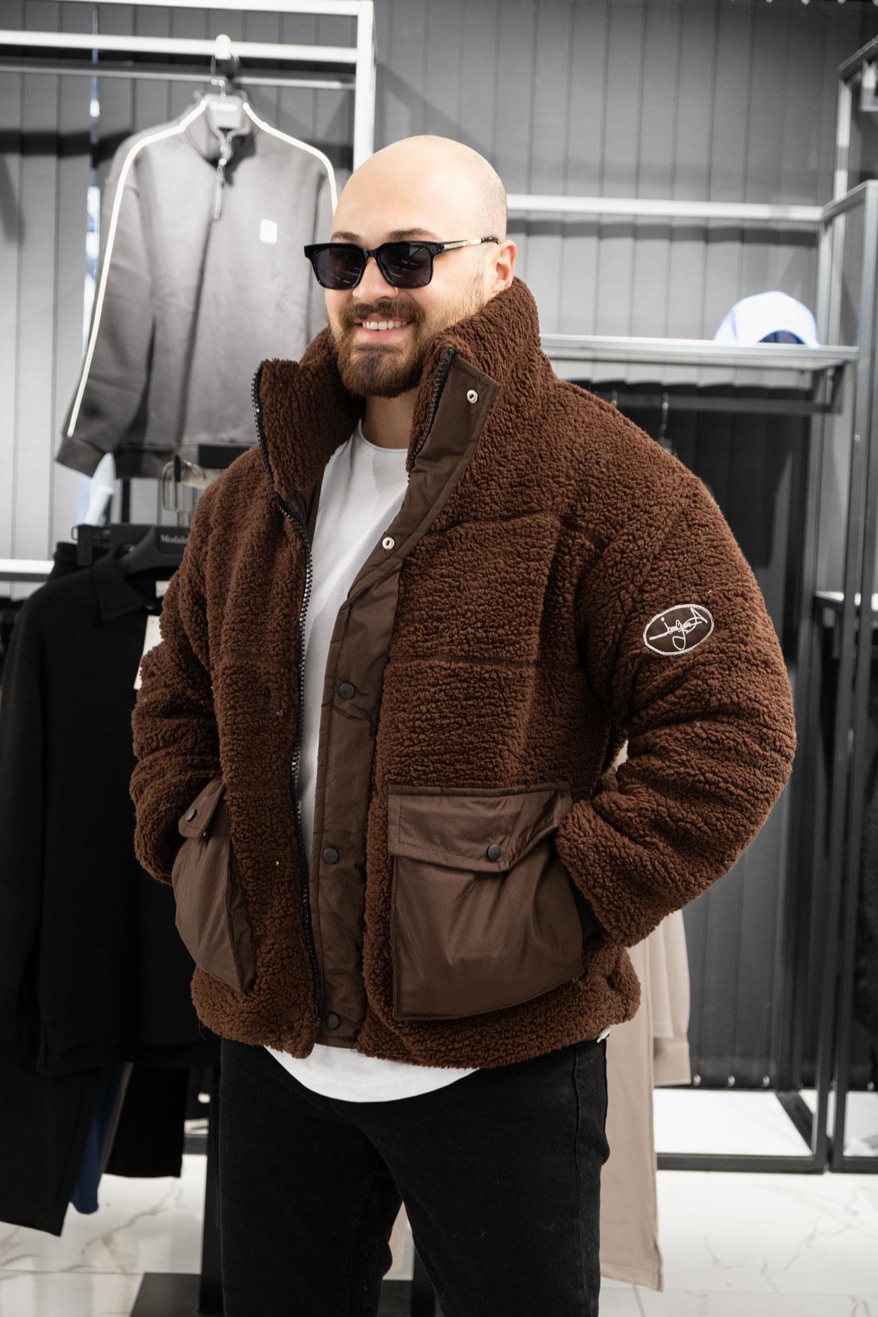 Cep Detaylı Peluş Mont (İGKA11)