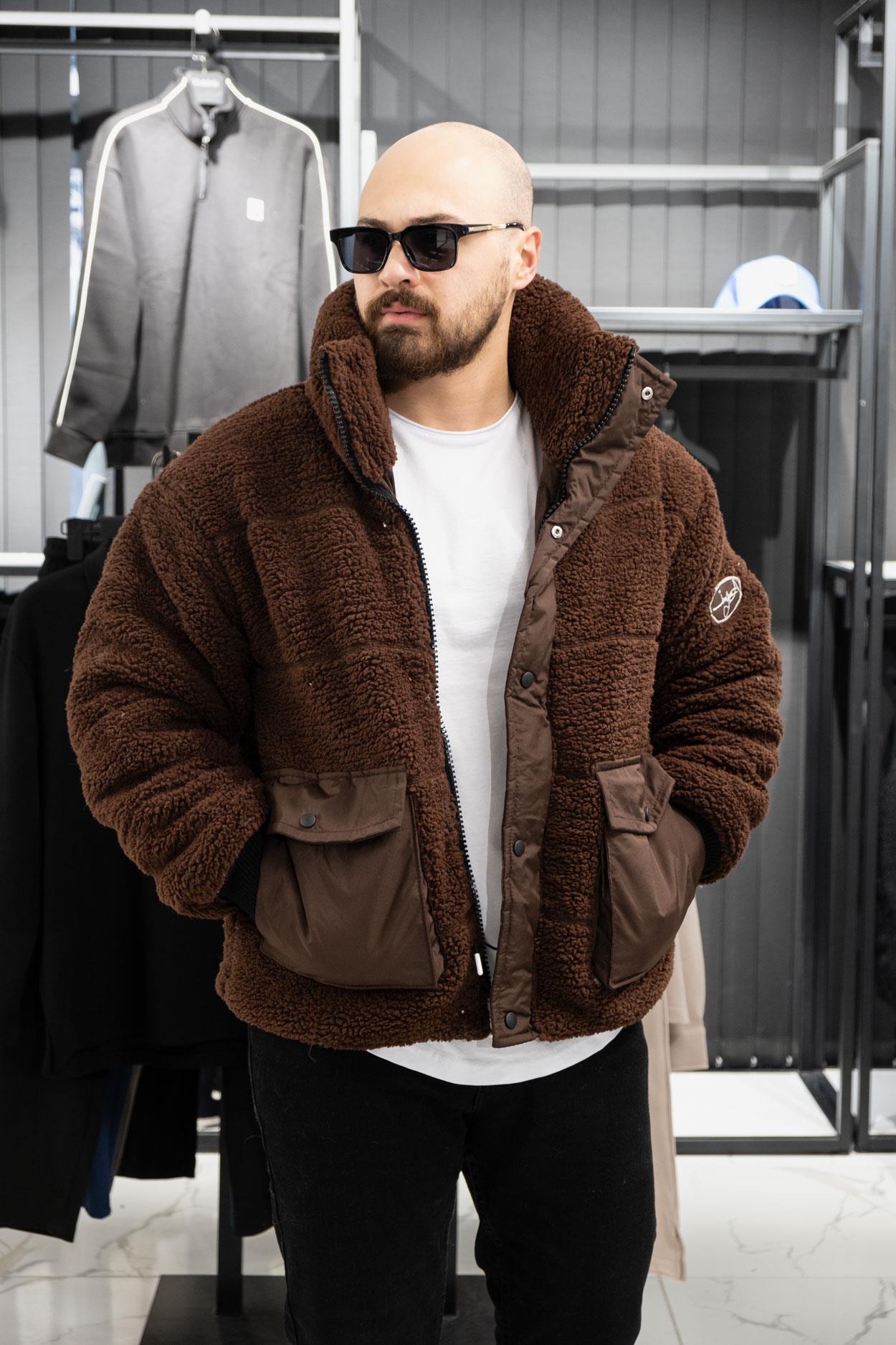 Cep Detaylı Peluş Mont (İGKA11)