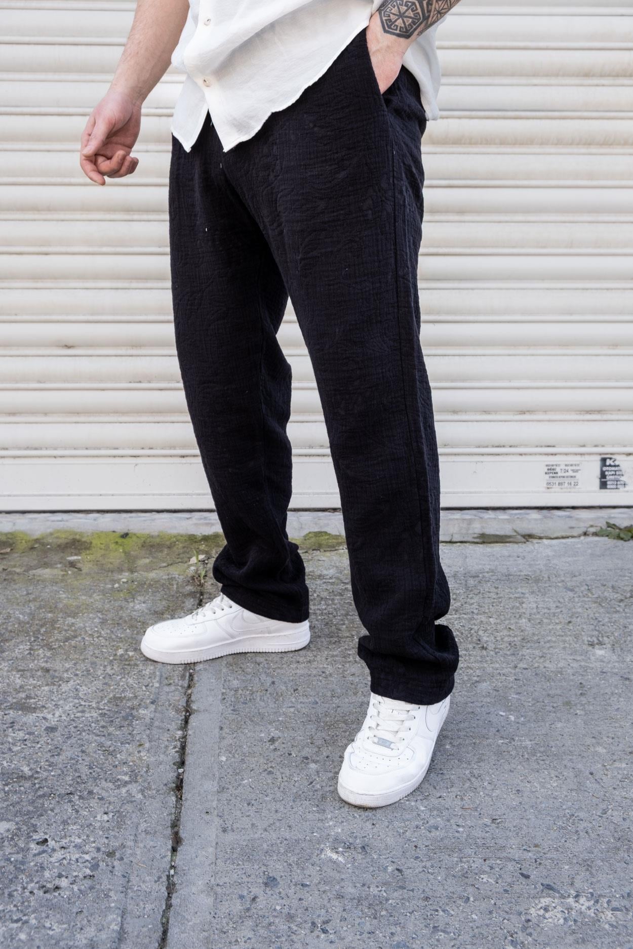 Çiçek Desenli Rahat Kalıp Jogger (JGS21)