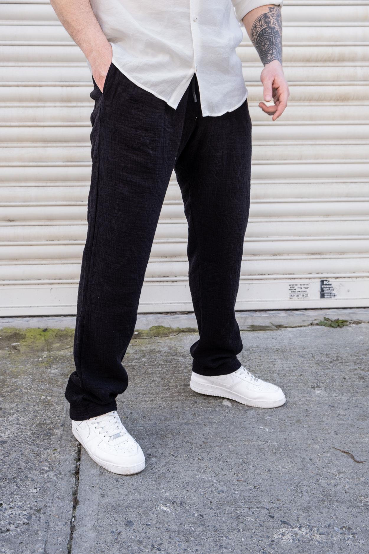Çiçek Desenli Rahat Kalıp Jogger (JGS21)