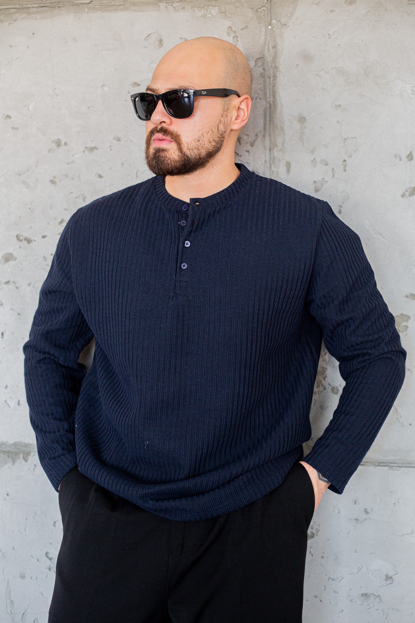 Çizgi Detalı Düğmeli Sweatshirt (SVTL119)