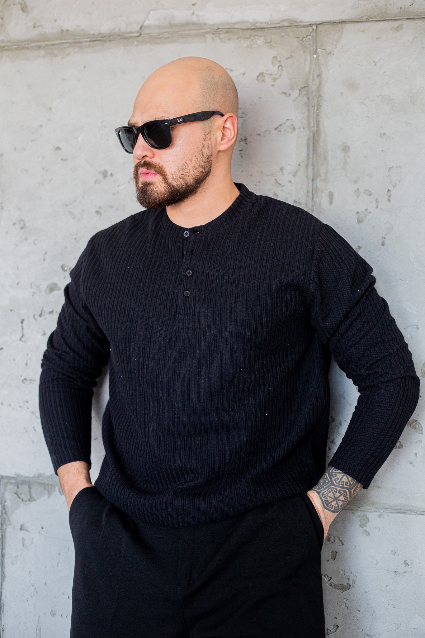 Çizgi Detalı Düğmeli Sweatshirt (SVTS119)