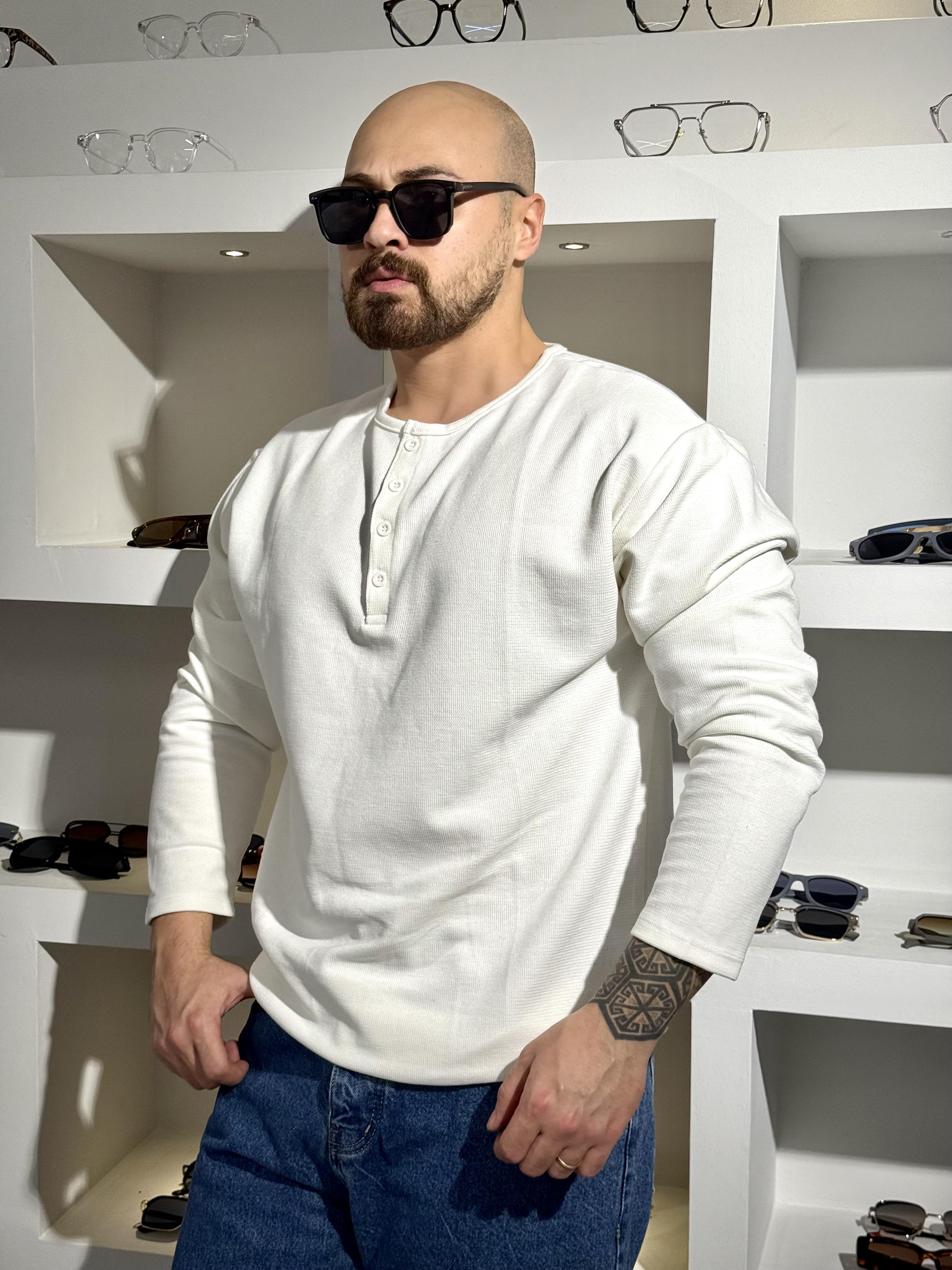 Düğme Detaylı Kampanyalı Sweatshirt (SVTB78)