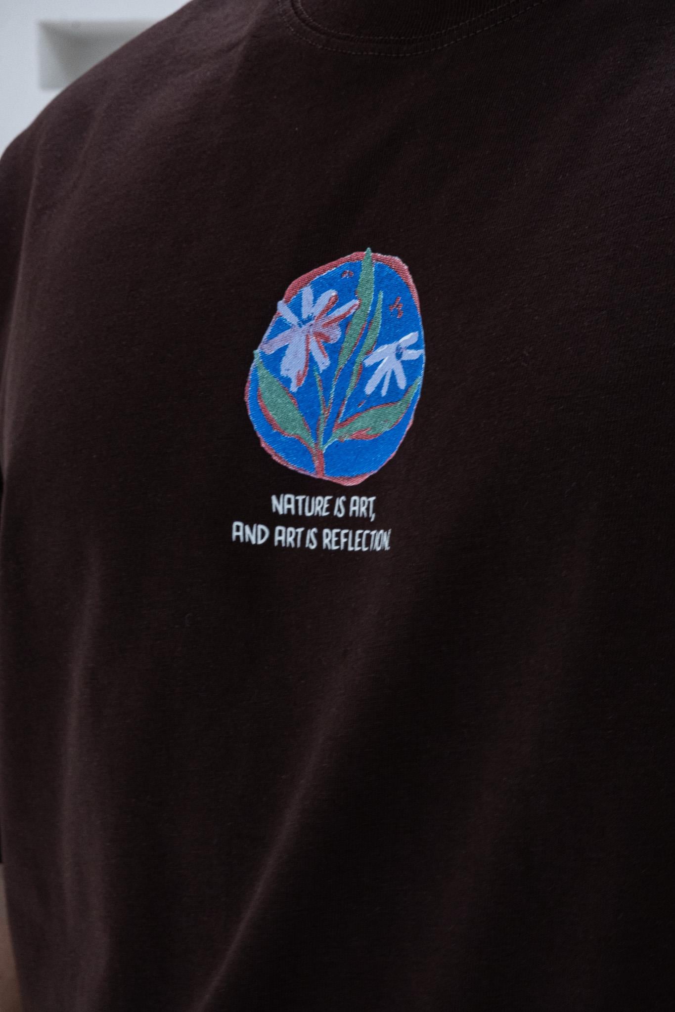 Göğüs Sırt Baskılı Ve Nakışlı Oversize T-shirt(TSKA66)