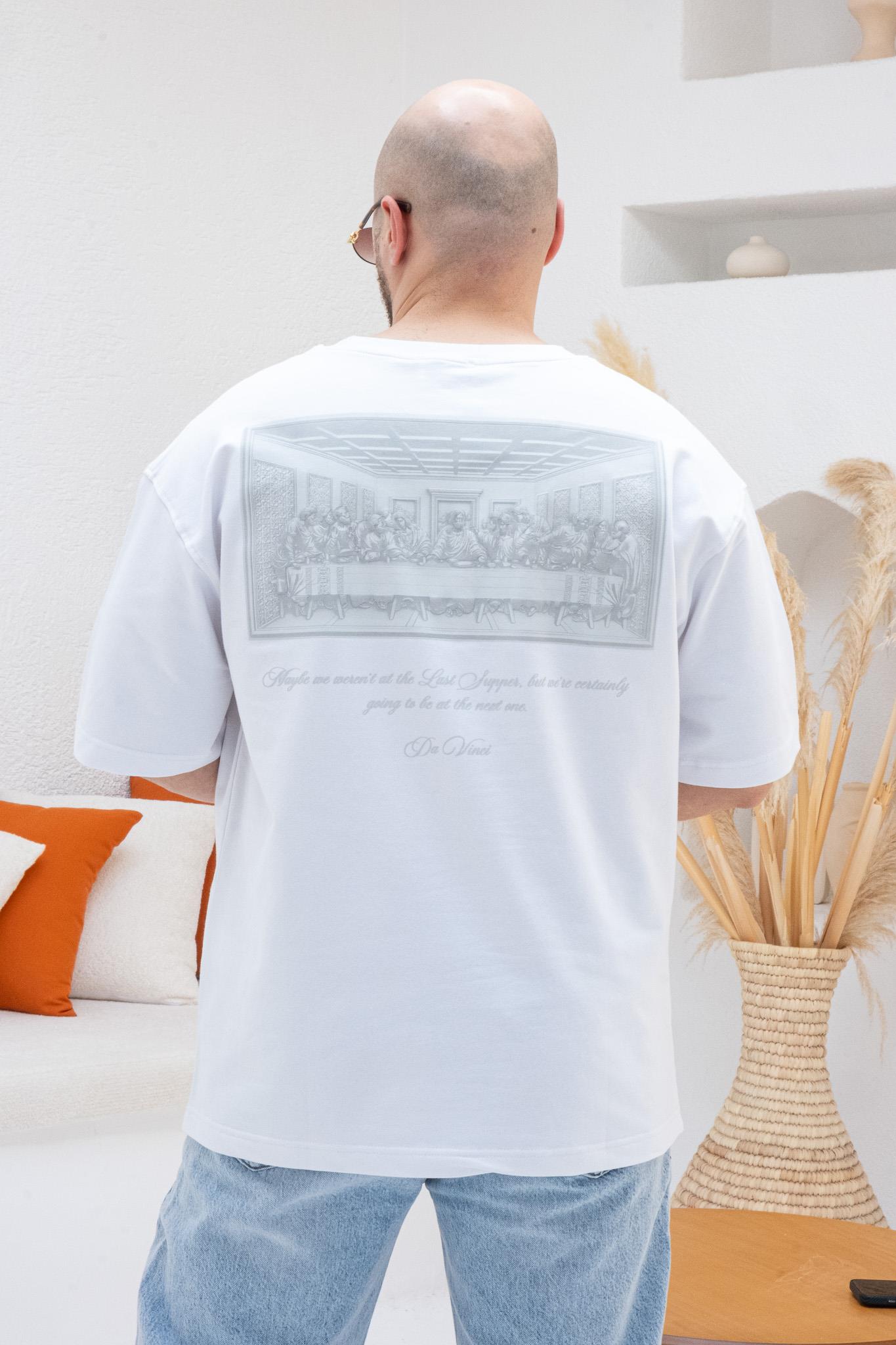Göğüs Sırt Kabartma Baskılı Oversize T-shirt(TSB59)
