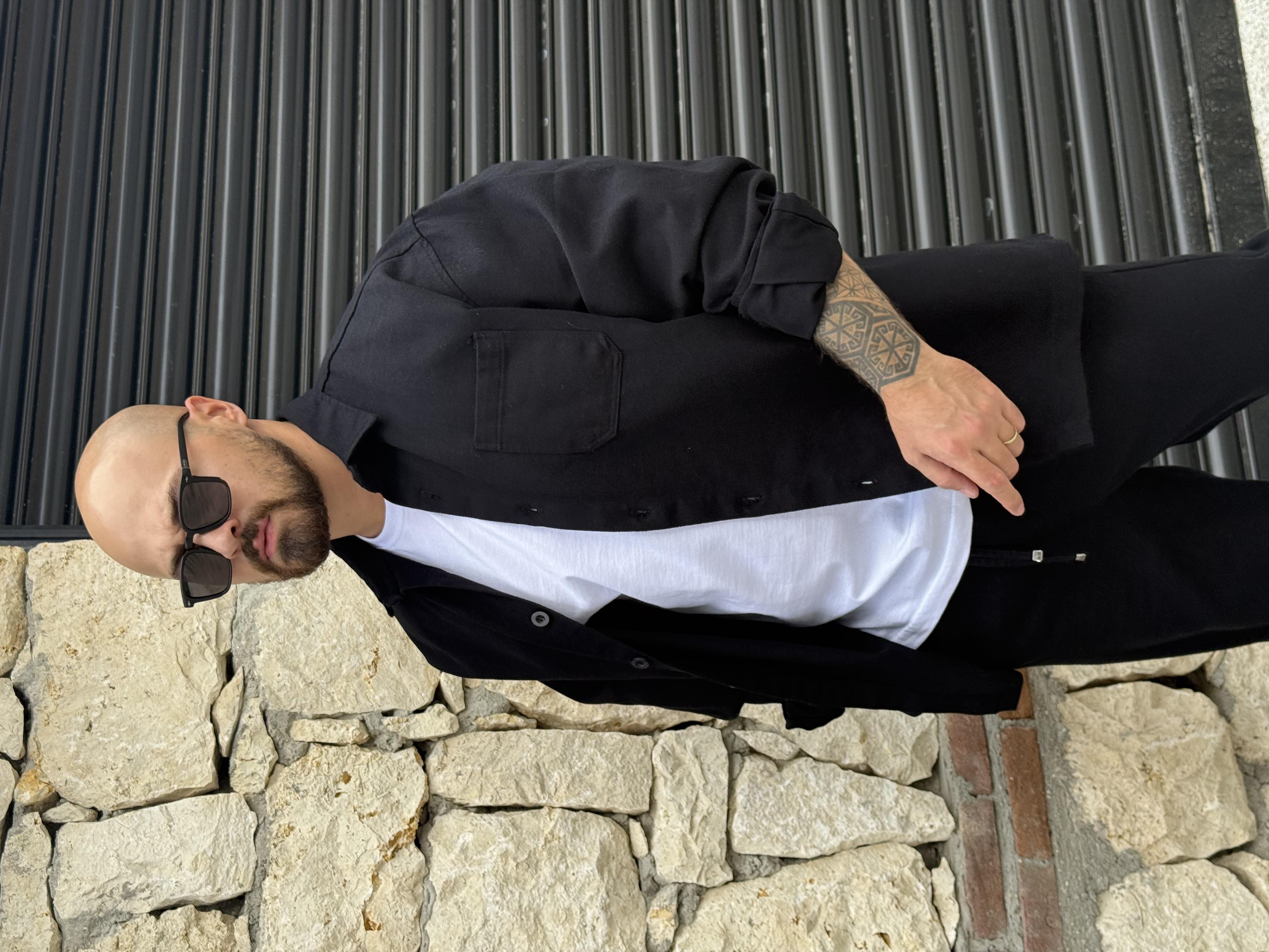 Kalın Gabardin Kumaş Gömlek/Jogger Takım (TKS20)