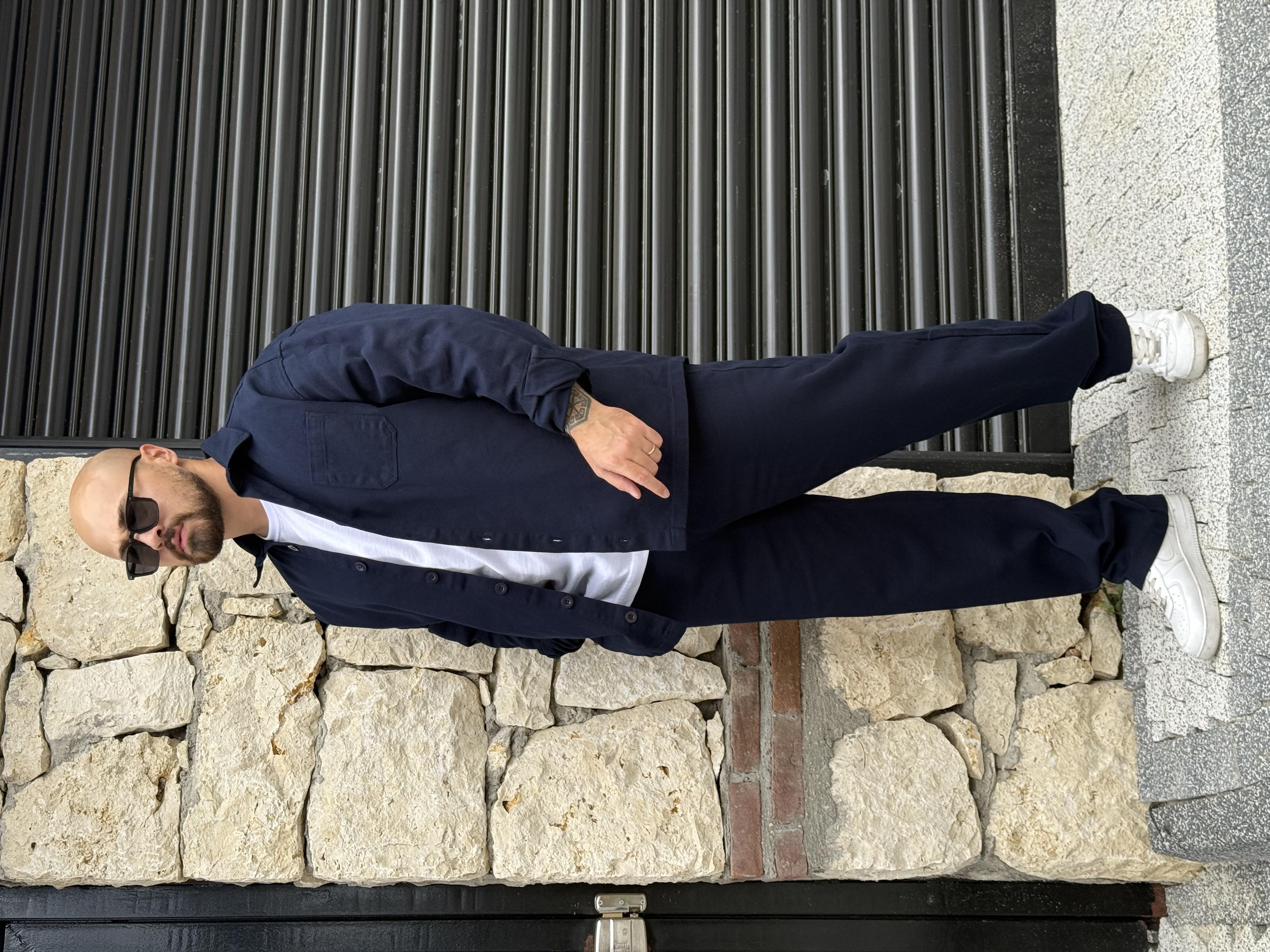 Kalın Gabardin Kumaş Gömlek/Jogger Takım (TKL20)