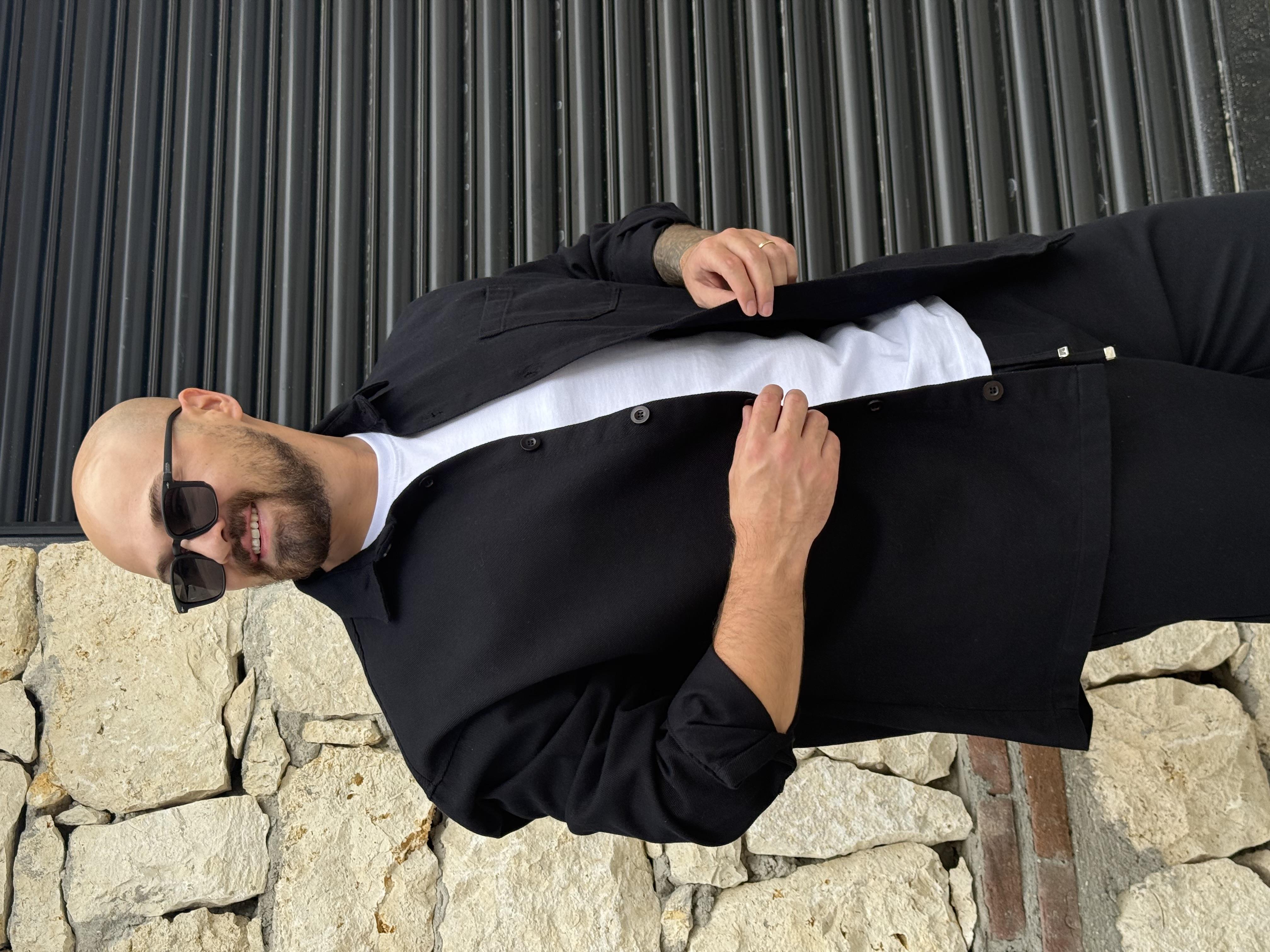 Kalın Gabardin Kumaş Gömlek/Jogger Takım (TKS20)