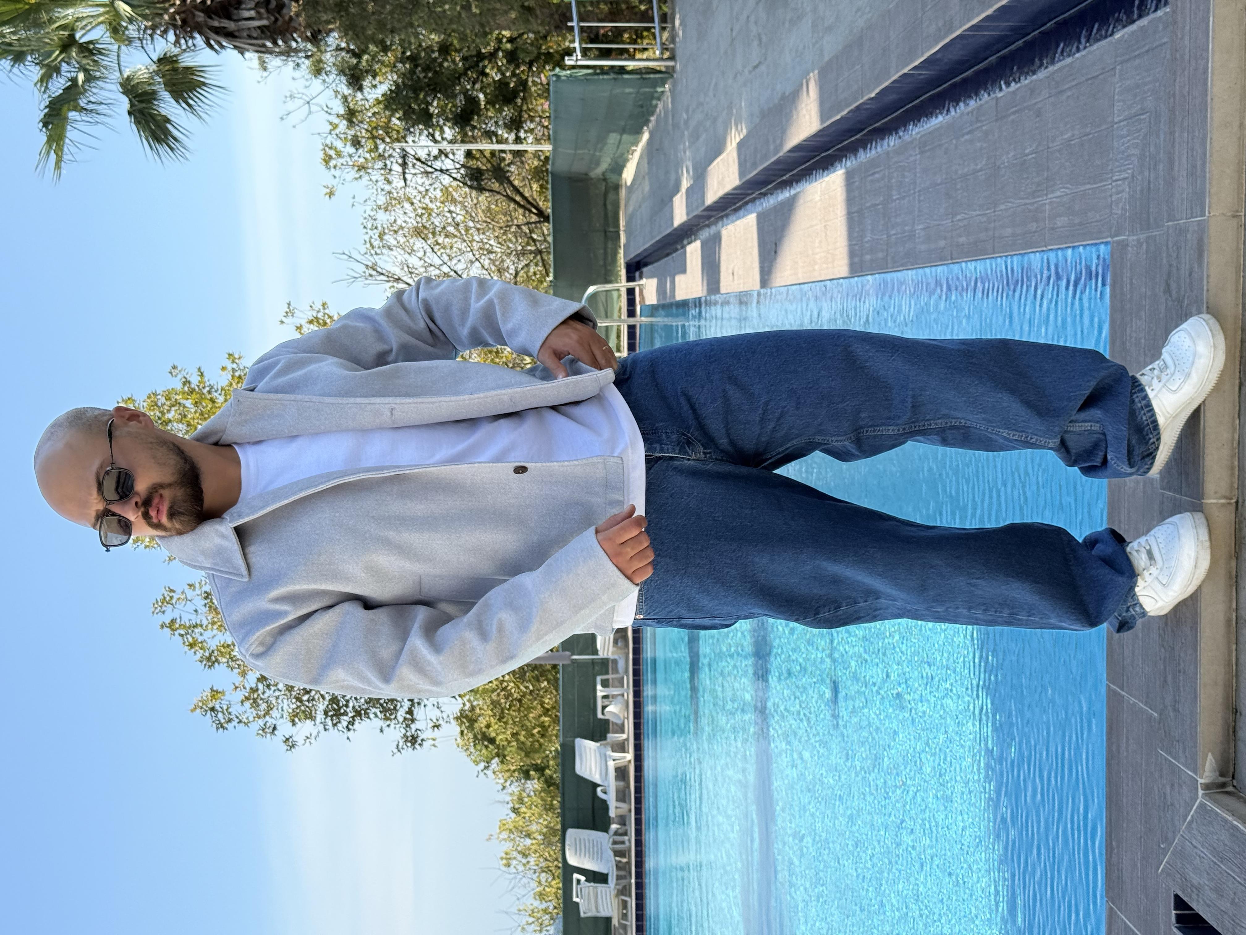 Kalın Kaşe Kumaş Rahat Kalıp Ceket (MEVG45)