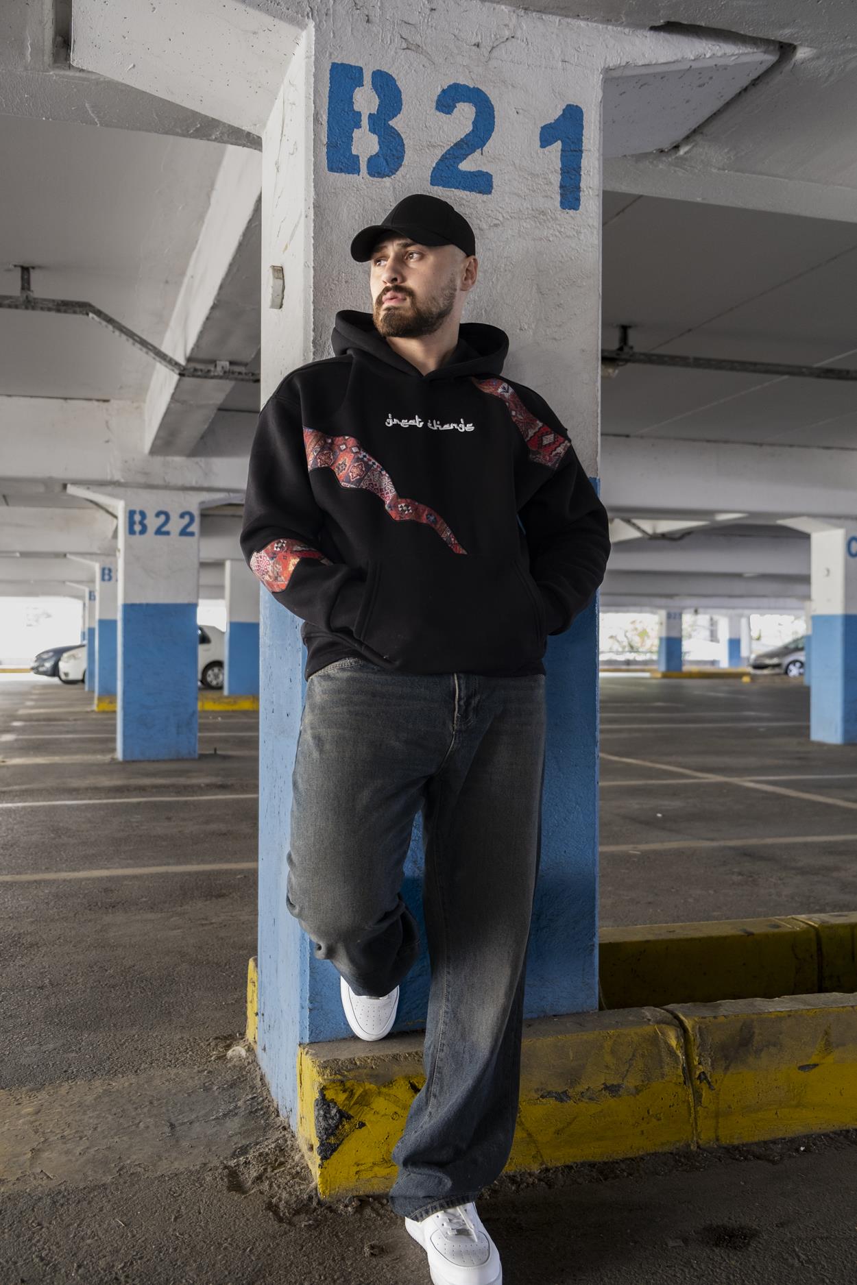 Kapüşonlu Oversize Sweatshirt (SVTS03)