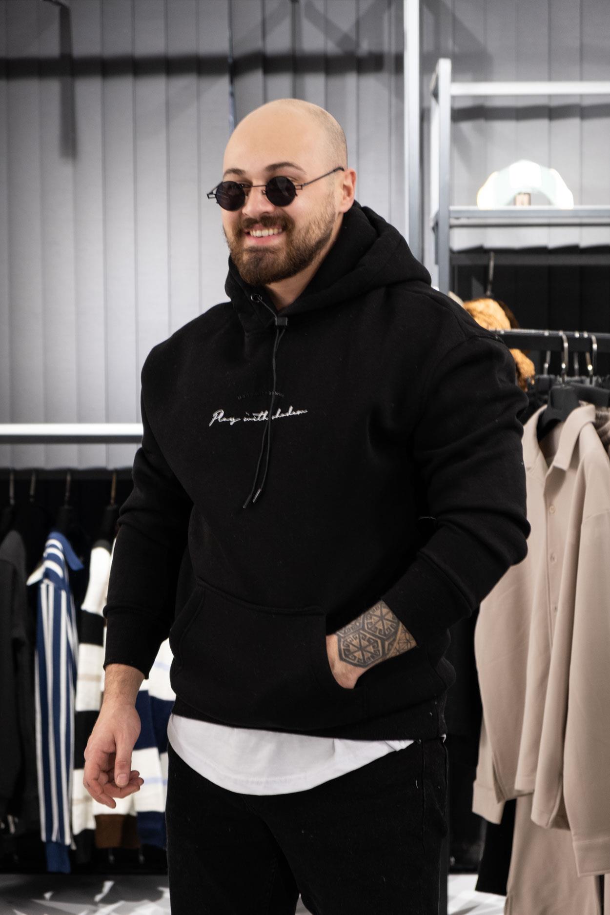 Kapüşonlu Şardonlu Sweatshirt (K-SWTS4)