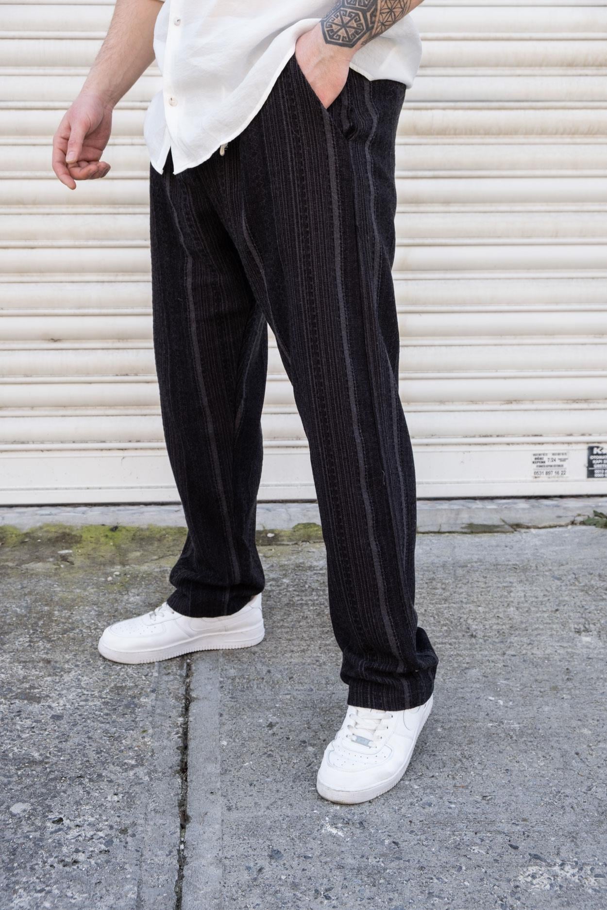 Kendinden Desenli Rahat Kalıp Jogger (JGS20)