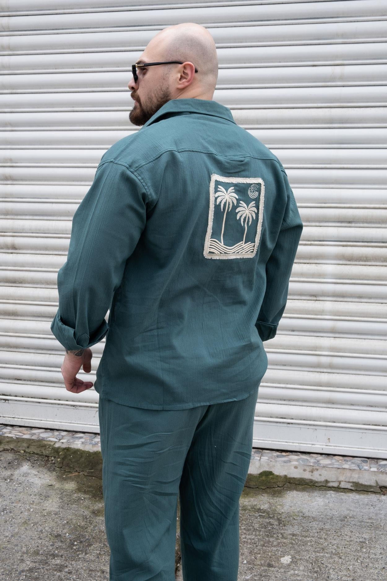 Keten Kumaş Alt/Üst Rahat Kalıp Takım (TKY02)