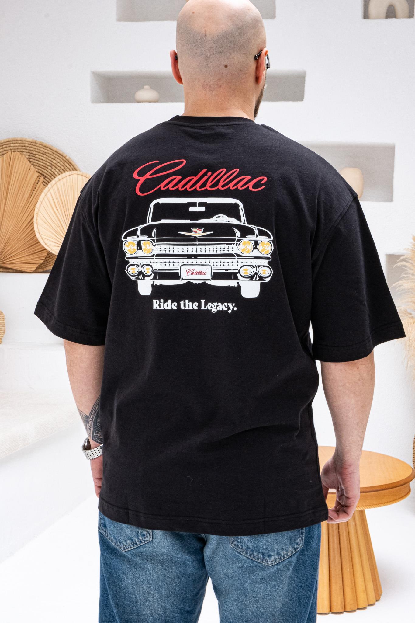 Klasik Araba Nakışlı Rahat Kalıp T-shirt(TSS68)