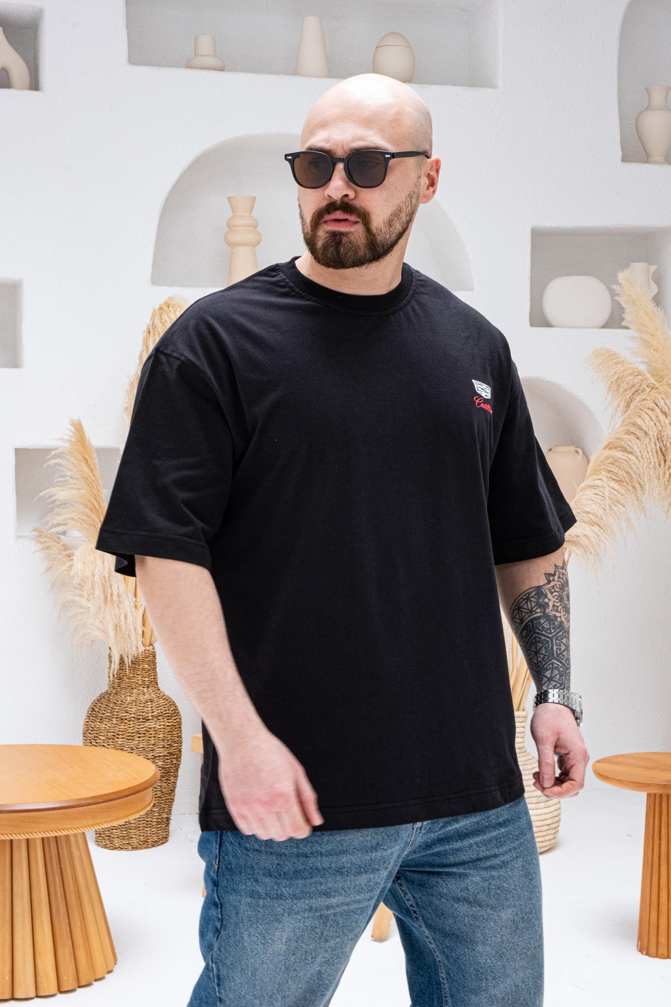 Klasik Araba Nakışlı Rahat Kalıp T-shirt(TSS68)