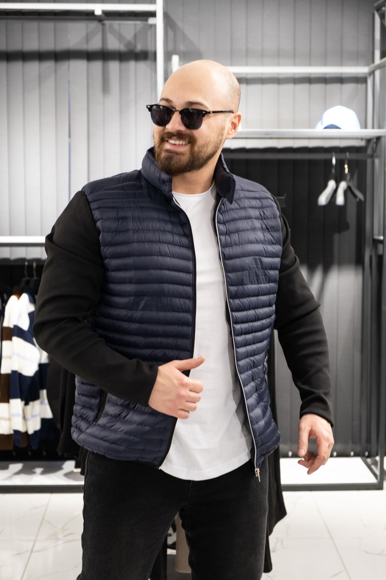 Kumaş Kol Detaylı Şişme Mont (MOL05)