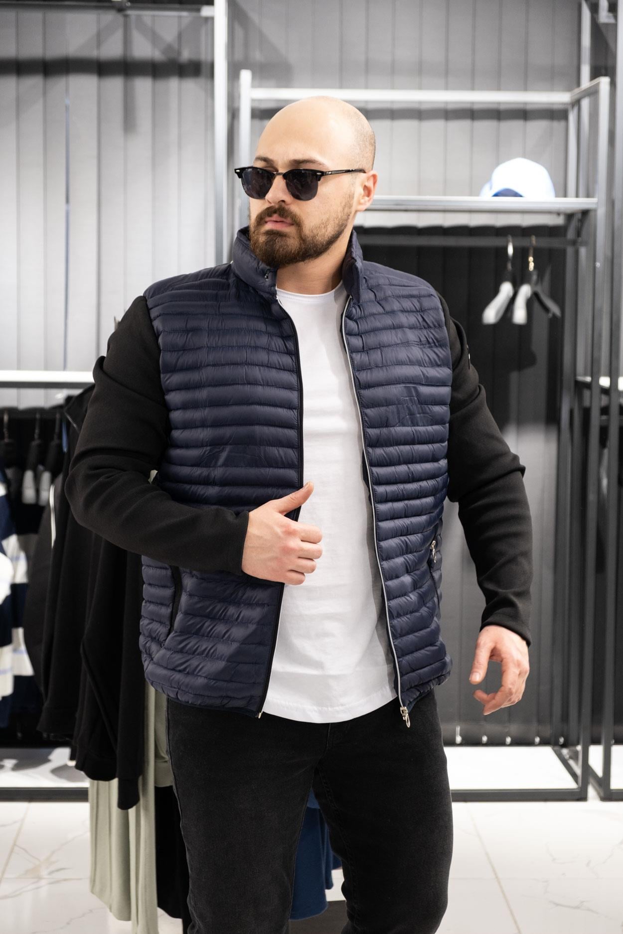 Kumaş Kol Detaylı Şişme Mont (MOL05)