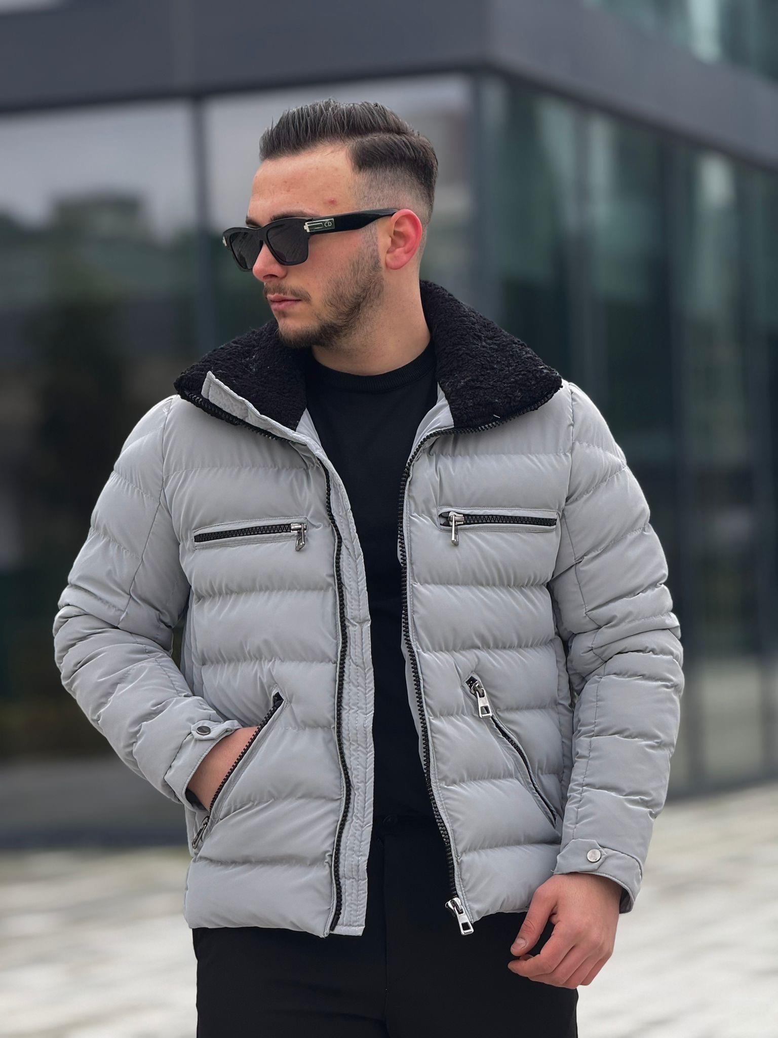 Kürklü Yakalı Şişme Mont (İGG14)