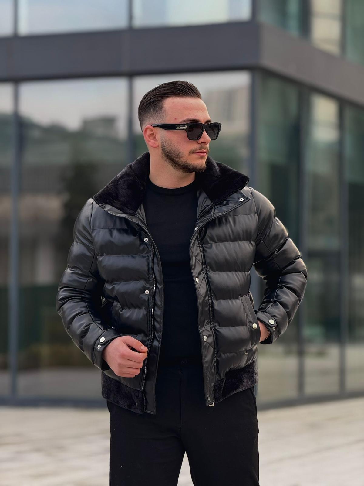 Marka Muadili Deri Şişme Mont (İGS07)