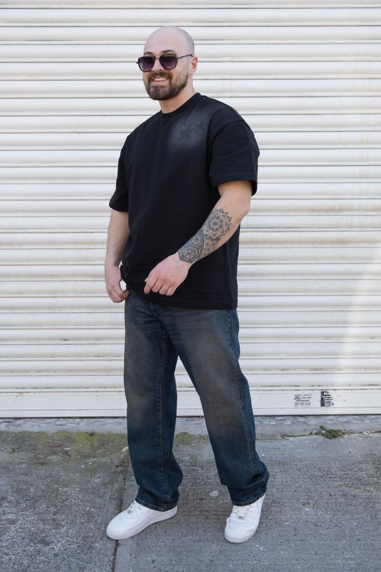 Nakış Detaylı Oversize T-Shirt (TSS06)