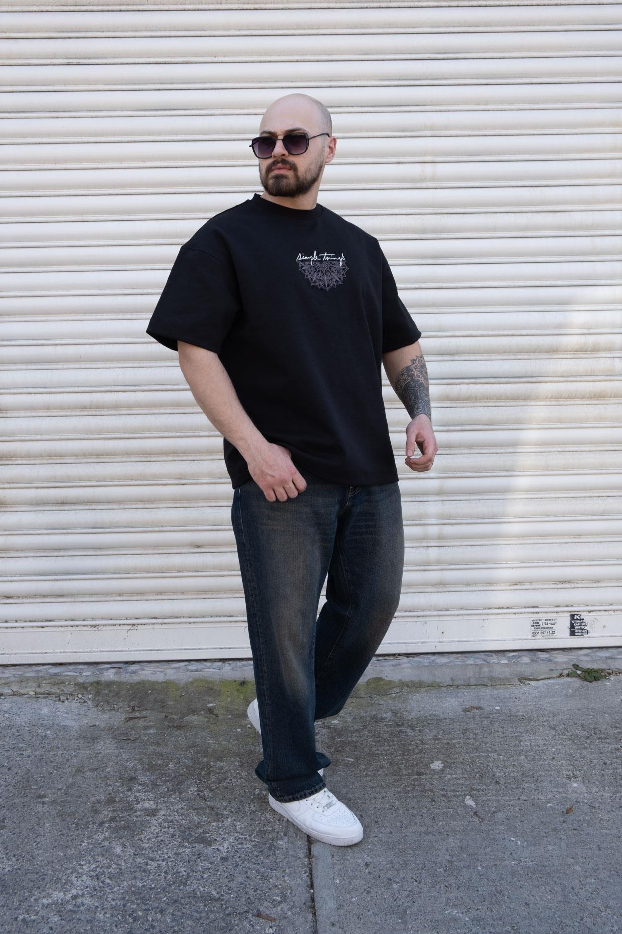 Nakış Detaylı Oversize T-Shirt (TSS07)