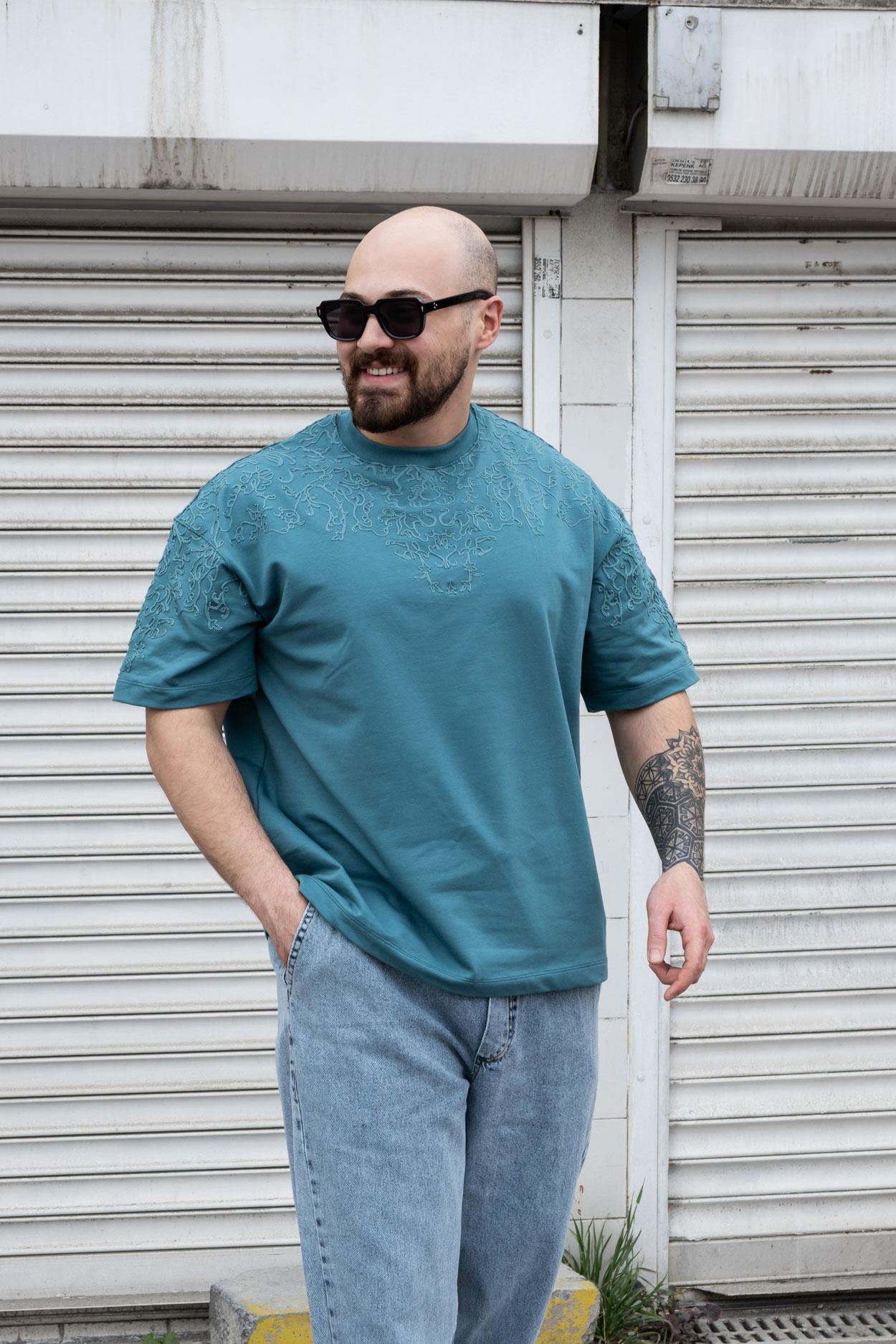 Nakışlı Oversize T-Shirt (TSY09)
