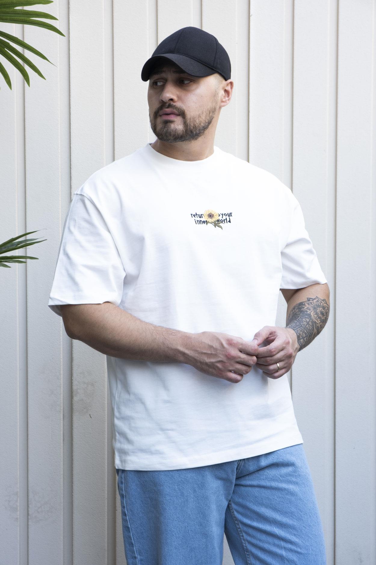 Nakışlı,Baskılı Oversize T-Shirt (YTB07)