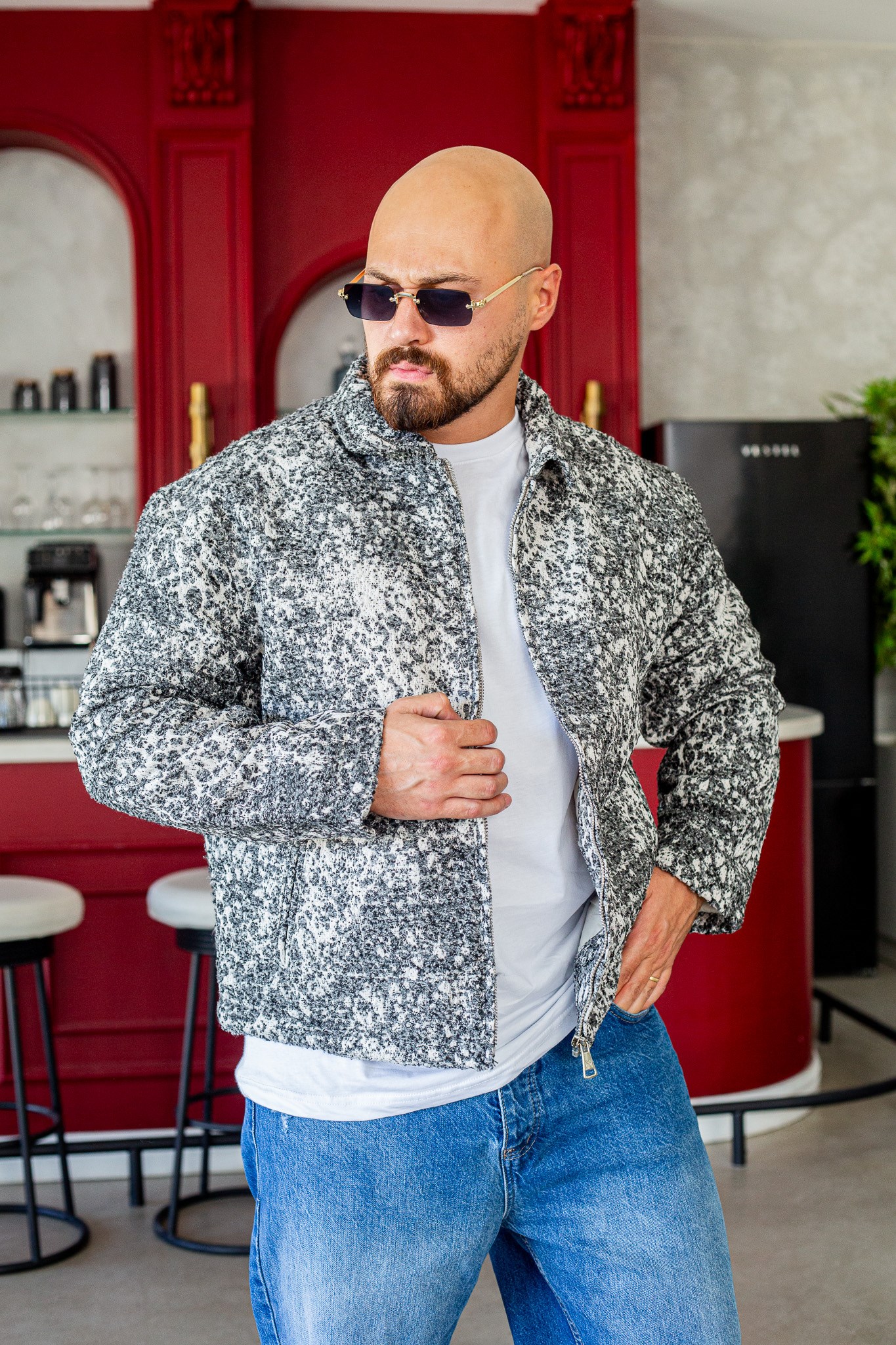 Oversize İçi Dolgulu Rahat Kesim Ceket (MEVG76)