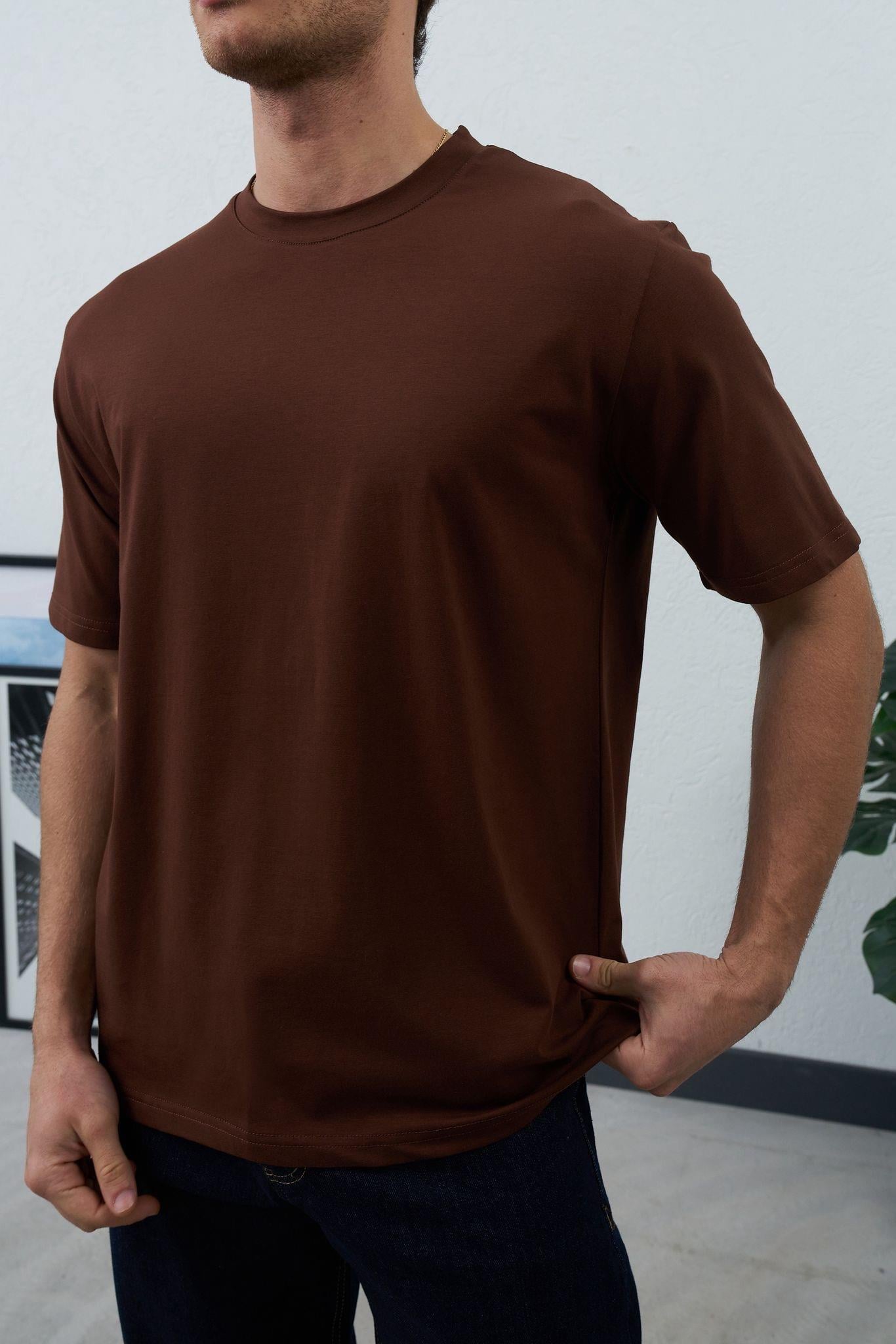 Oversize Kalıp Düz Renk T-Shirt (TSKA38)