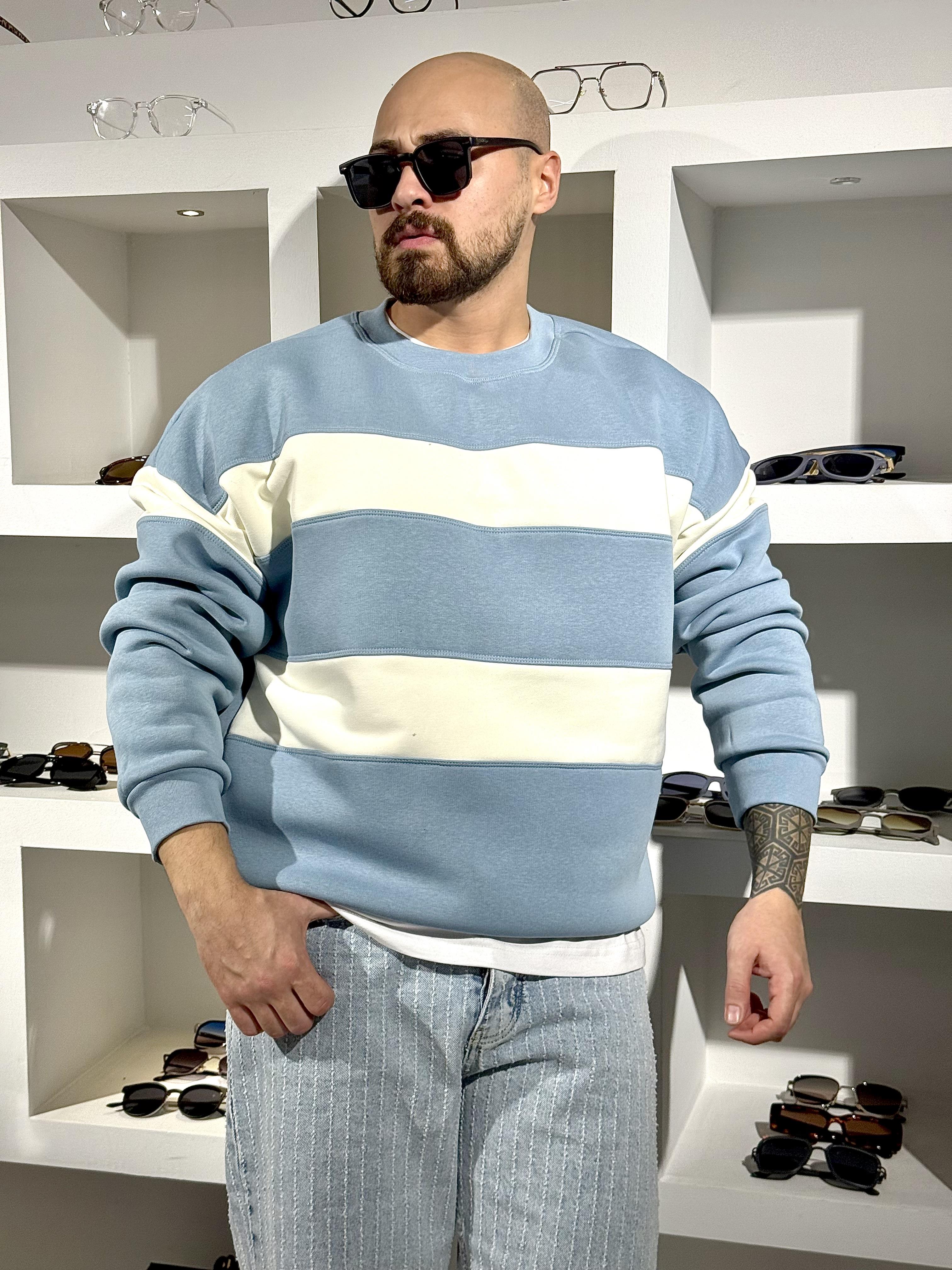 Oversize Şardonlu Kampanyalı Sweatshirt (SVTMA80)