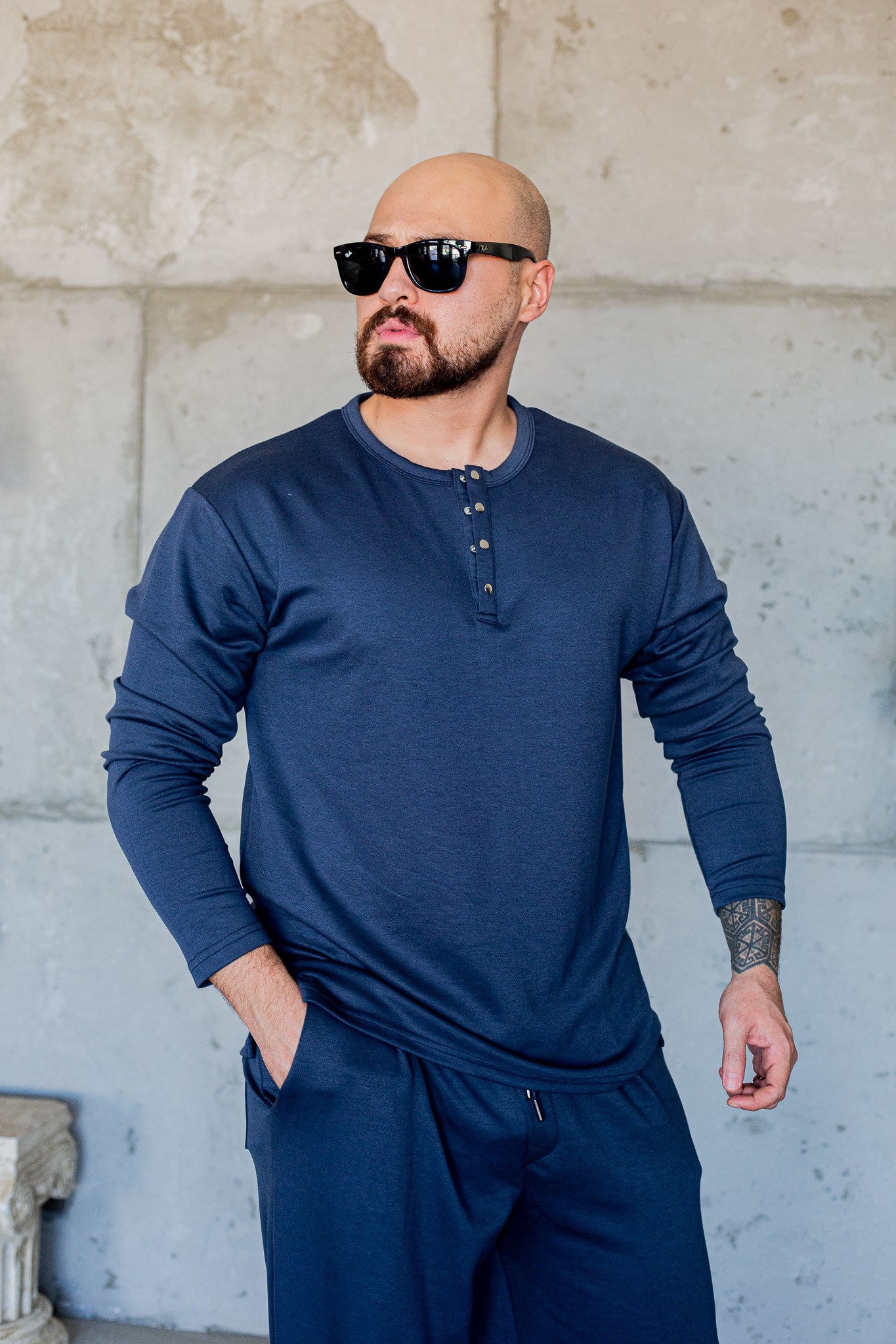 Oysho Kumaş Düğme Detaylı Sweat/Jogger Takım (TKL72)