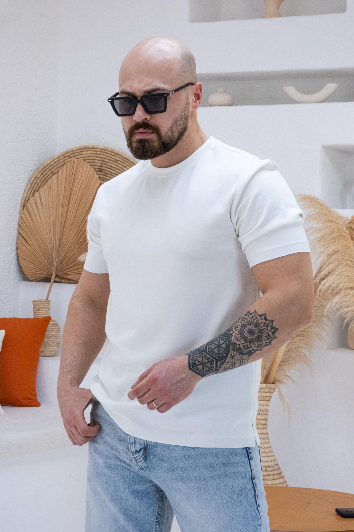 Oysho Kumaş Slim Fit  T-shirt (TSB63)