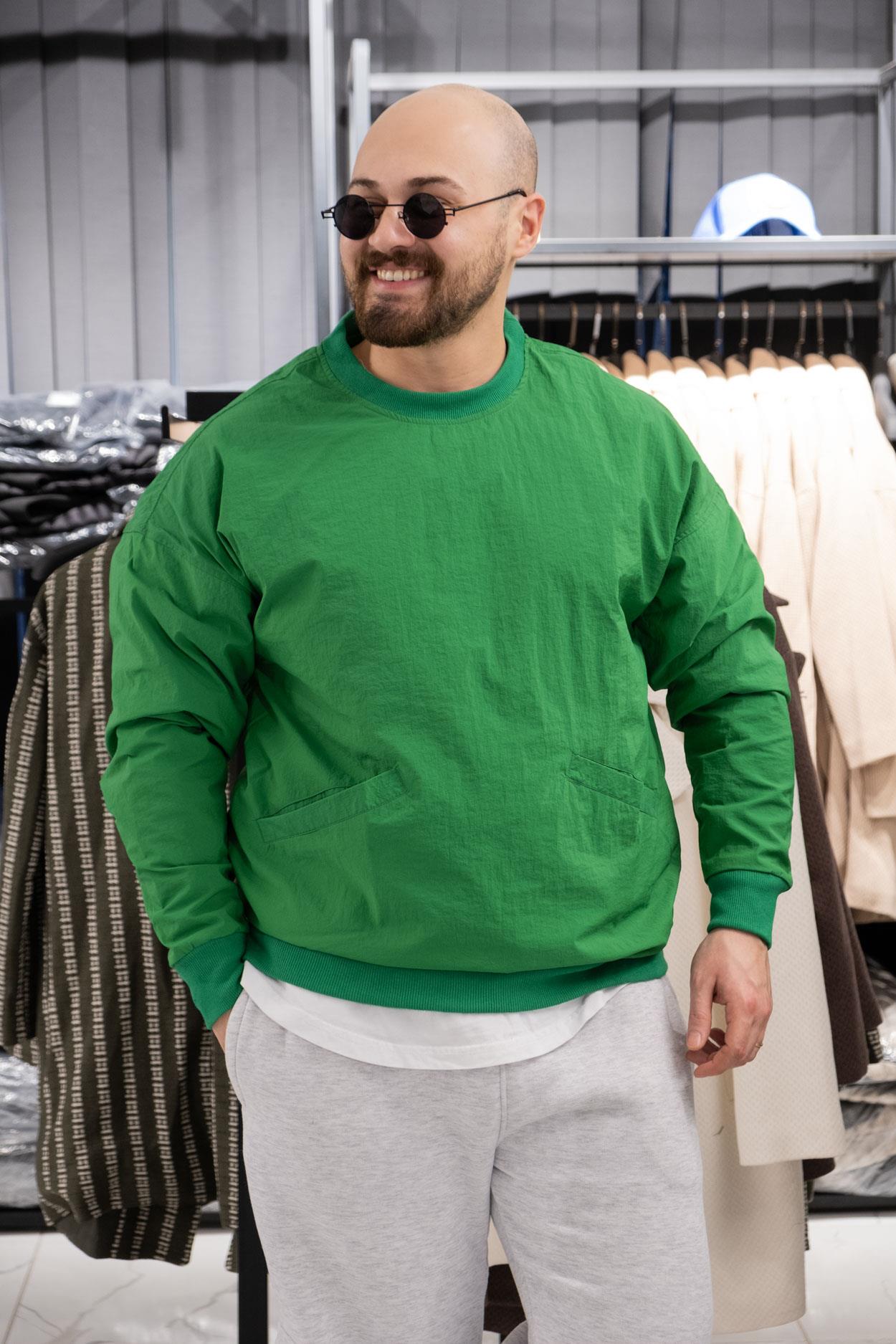 Paraşüt Kumaş Oversize Sweatshirt (K-SWTY16)