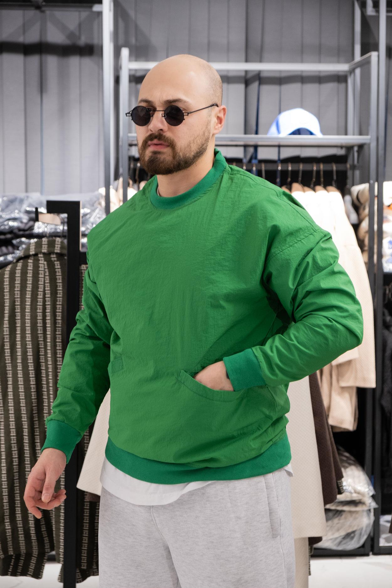 Paraşüt Kumaş Oversize Sweatshirt (K-SWTY16)